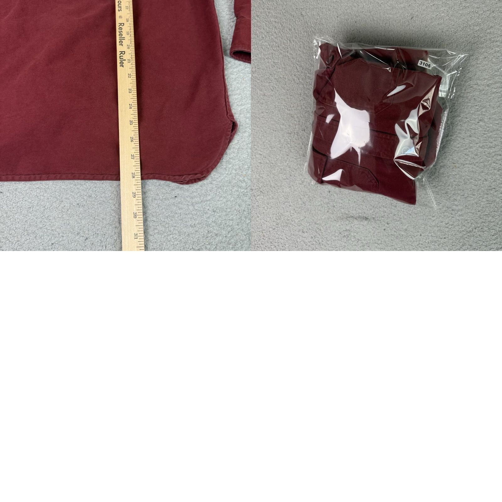 Vintage VINTAGE L.L. Bean Shirt Mens L Maroon Heavyweight Flannel Long Sleeve Button-Up Cotton Pockets Size US L / EU 52-54 / 3 - 8 Thumbnail
