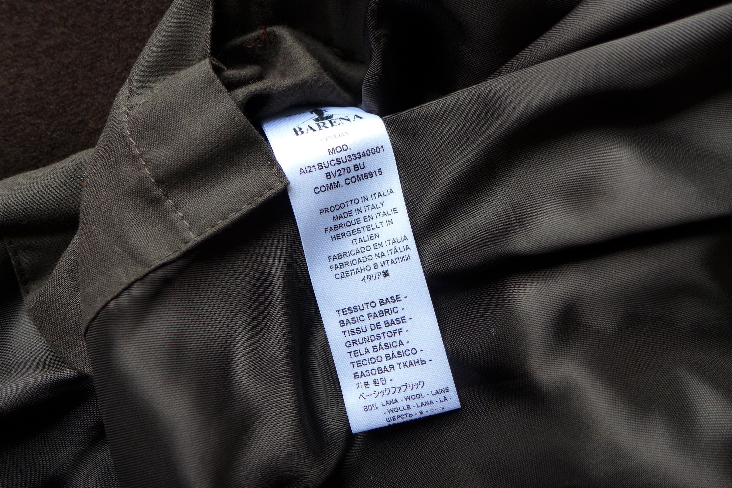 Barena Barena Double Breasted Overcoat - Brown Wool Size US L / EU 52-54 / 3 - 14 Thumbnail