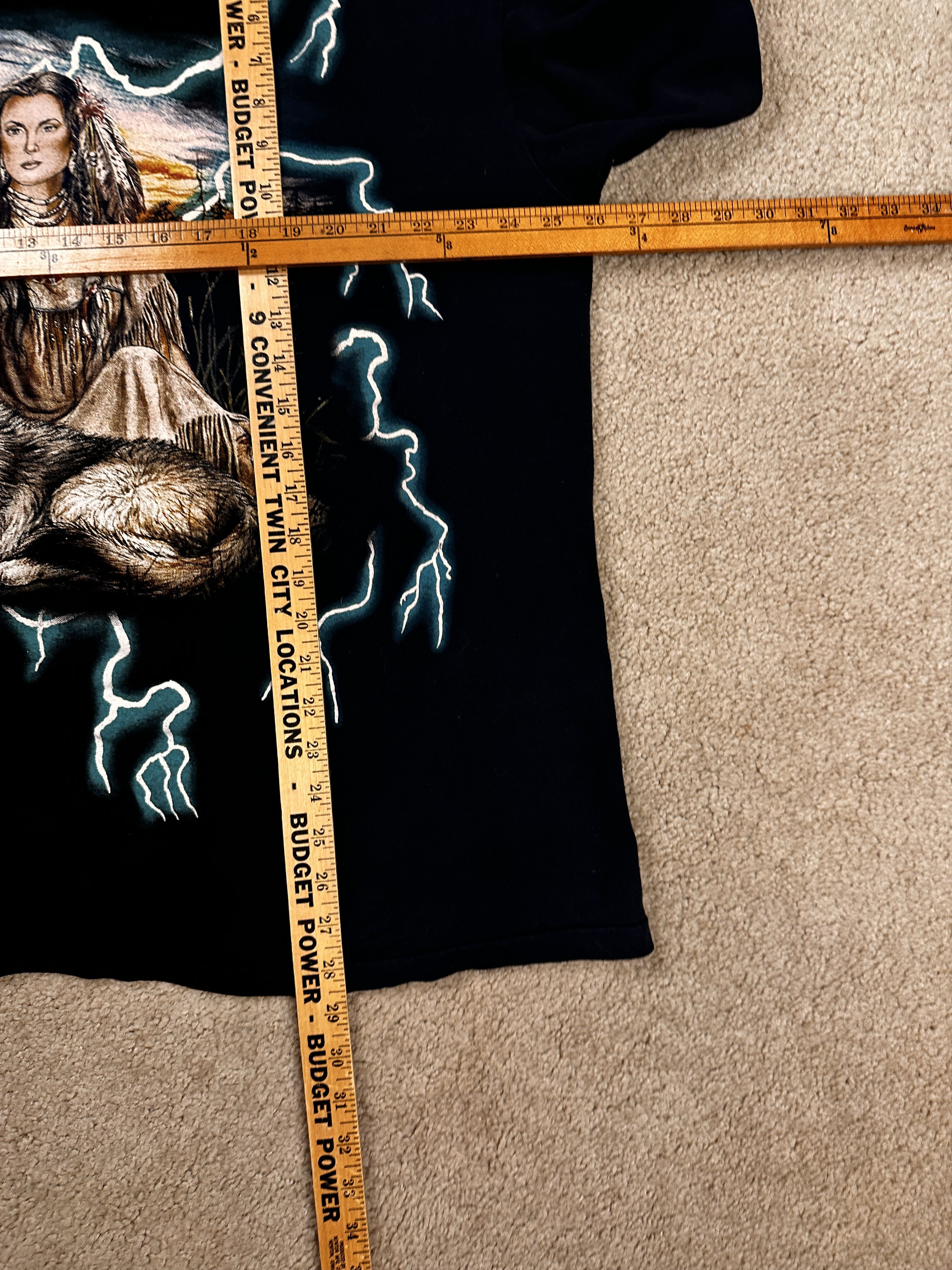 Other Vintage USA Thunder Lightning Native Wolf AOP T-Shirt XXL Size US XXL / EU 58 / 5 - 7 Thumbnail