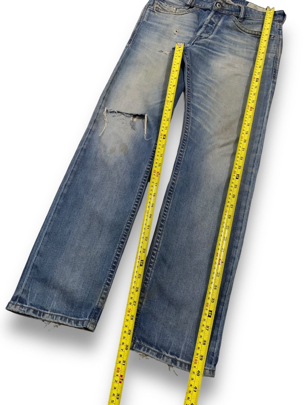 Diesel Diesel Industry Akee Mud Wash Distressed Grunge Jeans Size US 32 / EU 48 - 16 Thumbnail