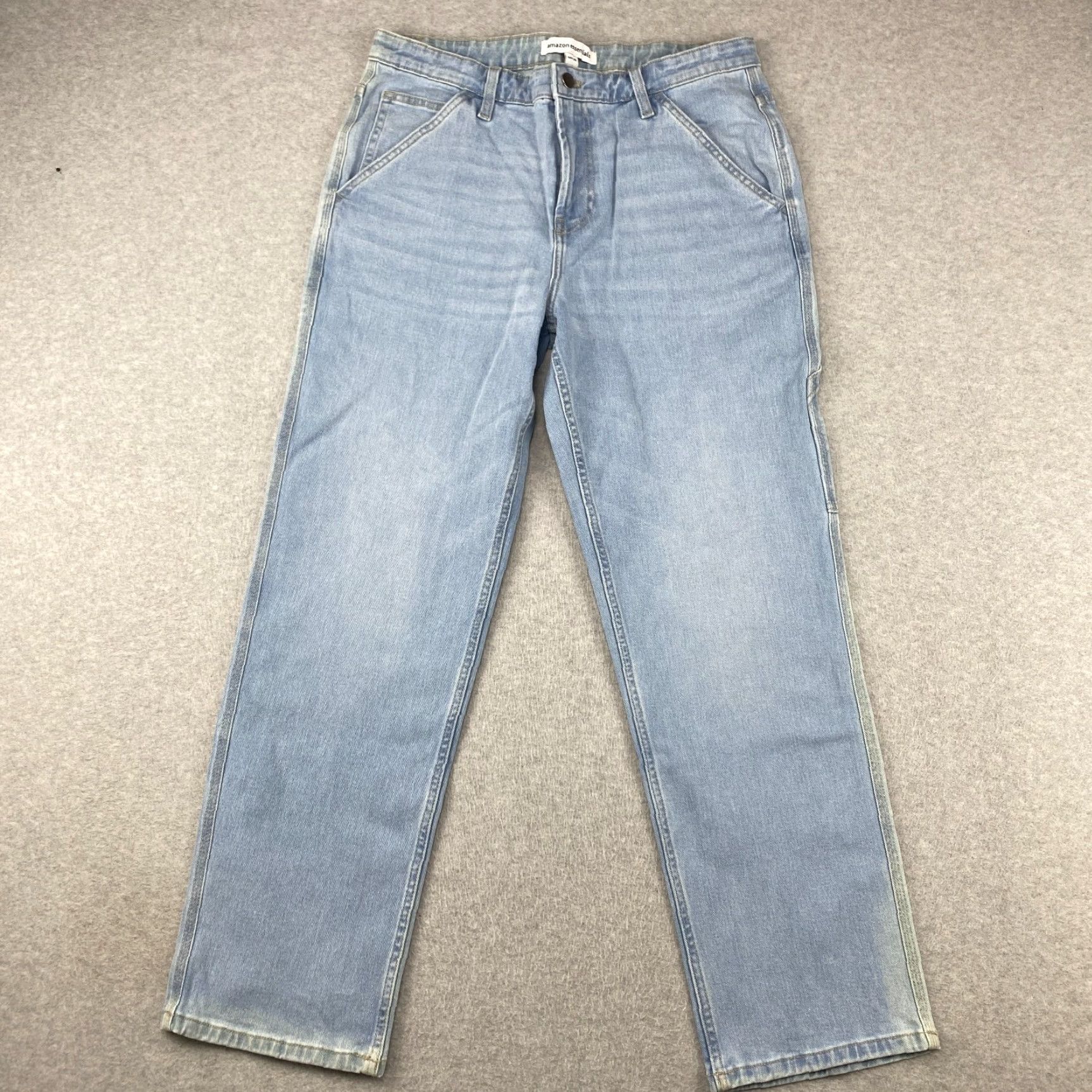 Essentials Amazon Essentials Jeans Mens 34X30 Blue Straight Leg Pockets Stretch B - 5-Pocket Denim Slim 34 Blue Modern Mens Size US 34 / EU 50 - 2 Thumbnail