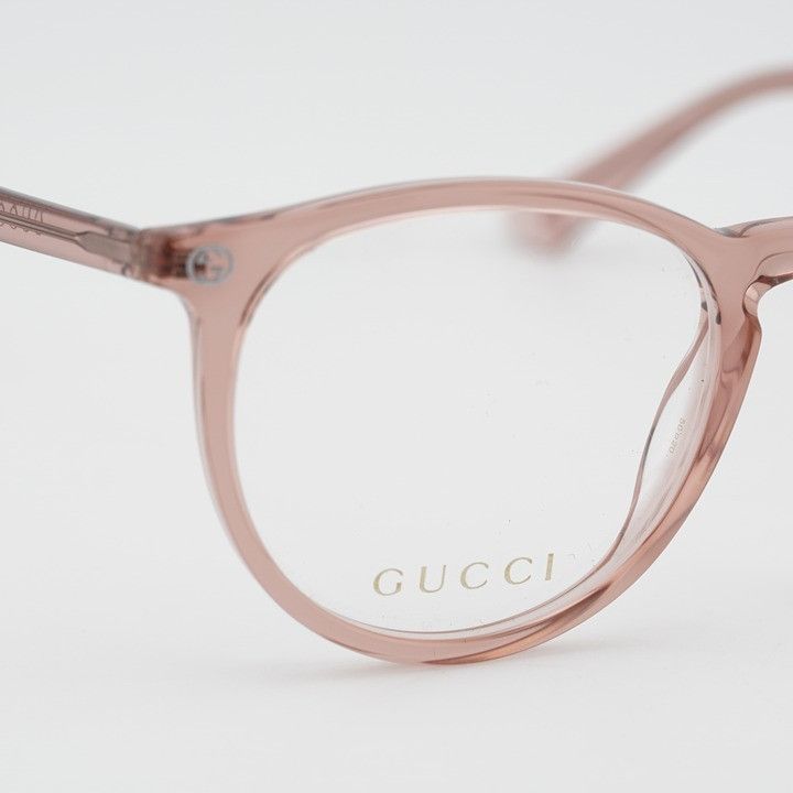 Gucci Gucci GG0027O 019 Eyeglasses Round Pink 50mm Frame Size ONE SIZE - 9 Thumbnail