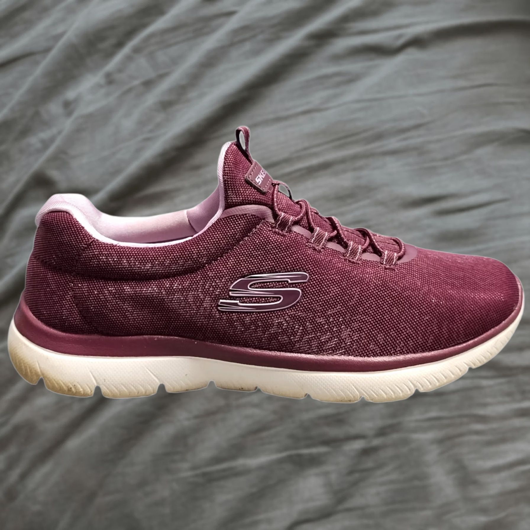 SKECHERS Skechers Gleaming Dream Sneakers Womens Size 8 Purple White Lace-Up - Skechers Shoes - 150117 - Vintage: N/A Size US 8 / IT 38 - 1 Thumbnail