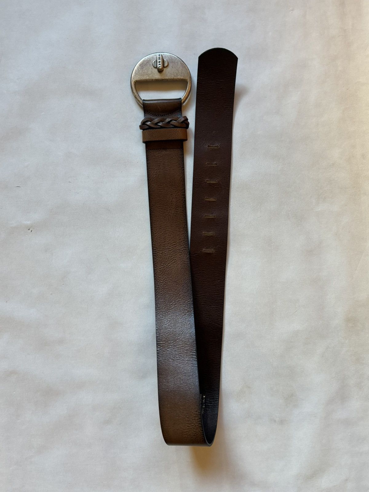 Diesel Diesel Western Cowboy Style Vintage Buckle Belt Leather Size ONE SIZE - 3 Thumbnail