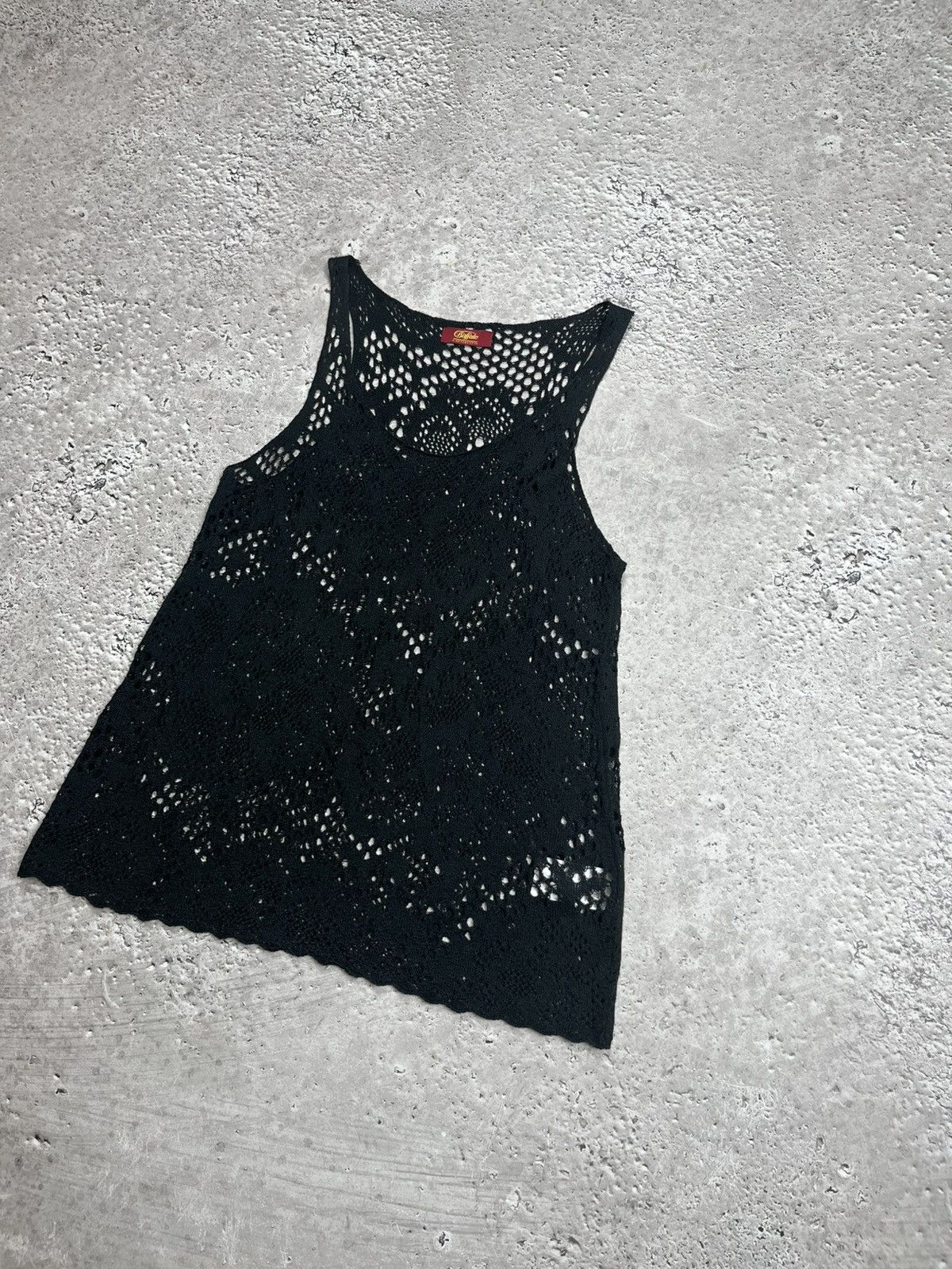 Other Buffalo London Y2K Knit Mesh Tank Top Black Semi Sheer M Size M / US 6-8 / IT 42-44 - 2 Thumbnail