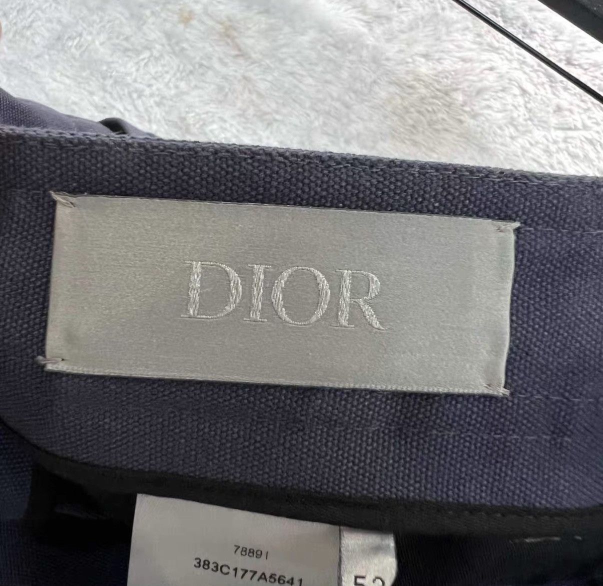 Dior Dior Navy Cuffed Straight-Leg Pants J41 Size US 36 / EU 52 - 4 Thumbnail