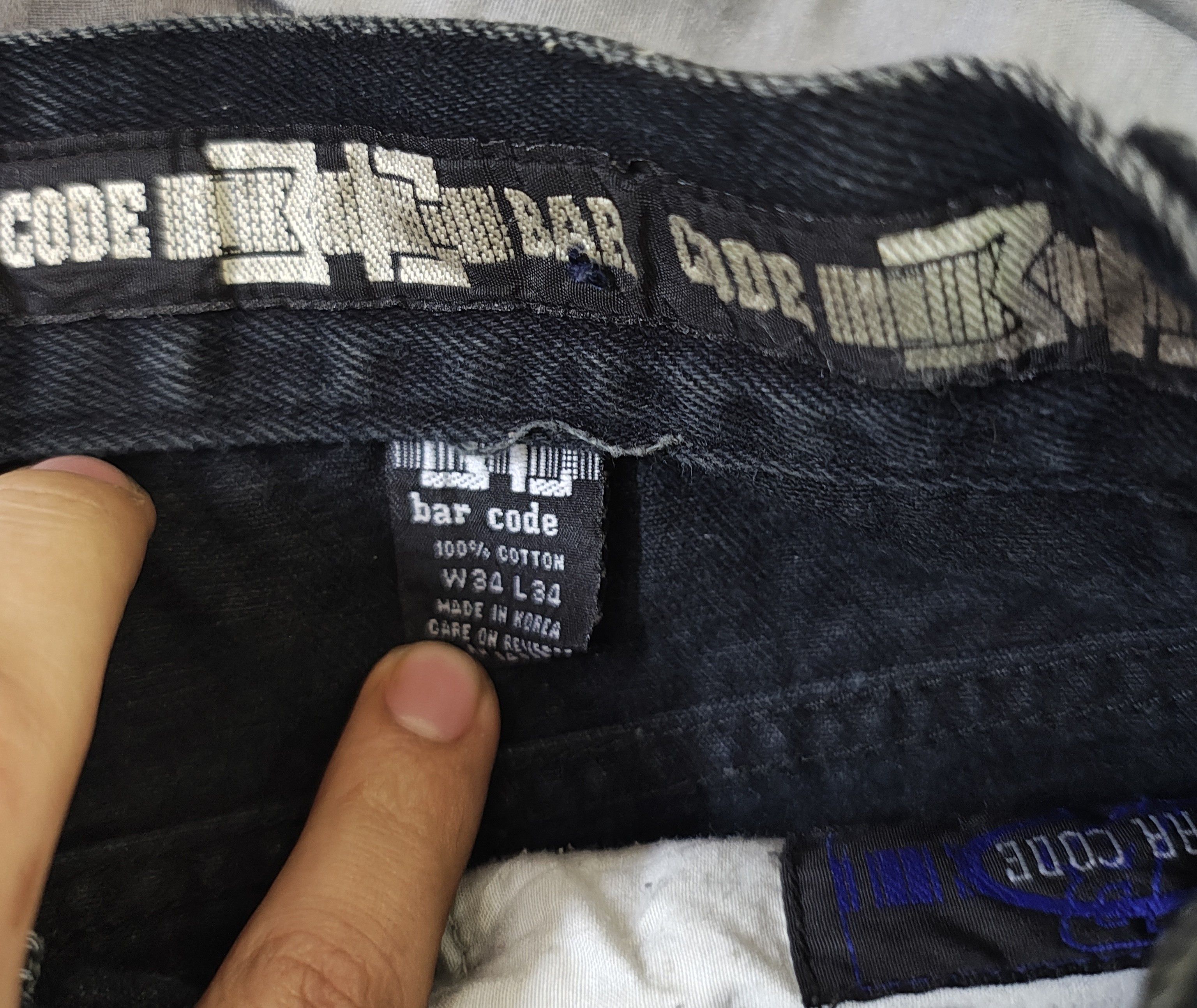 Vintage VTG Barcode Jeans Size US 34 / EU 50 - 2 Thumbnail