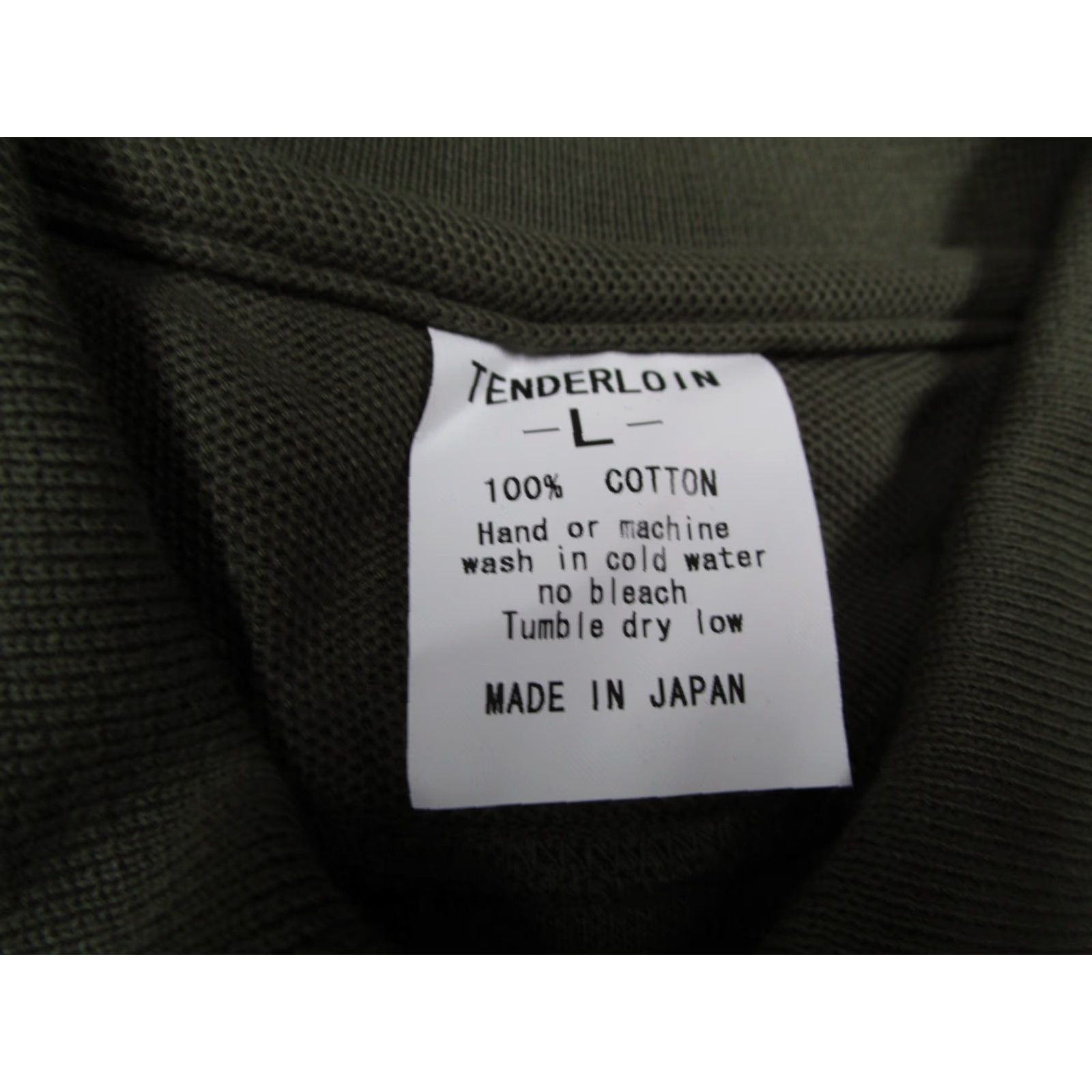 Tenderloin TENDERLOIN Polo Shirt Mens Large Green Made In Japan Graphic Patch 90s Retro Casual Polo Mens L Green Tokyo Streetwear Size US L / EU 52-54 / 3 - 3 Thumbnail