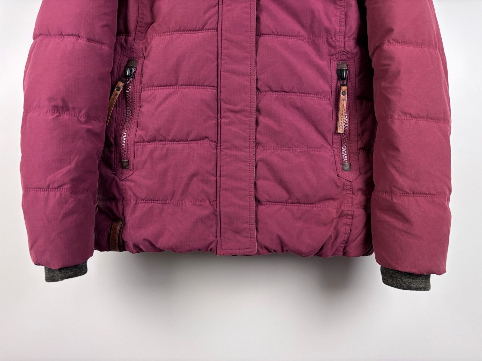 Naketano Womens Naketano Full Zip Warm Hooded Jacket Burgundy Size L Size L / US 10 / IT 46 - 3 Thumbnail