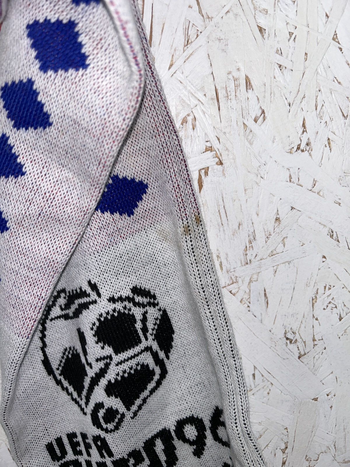 UEFA 90s Vintage UEFA 96 Euro 1996 England Fanwear Soccer Scarf Size ONE SIZE - 8 Thumbnail
