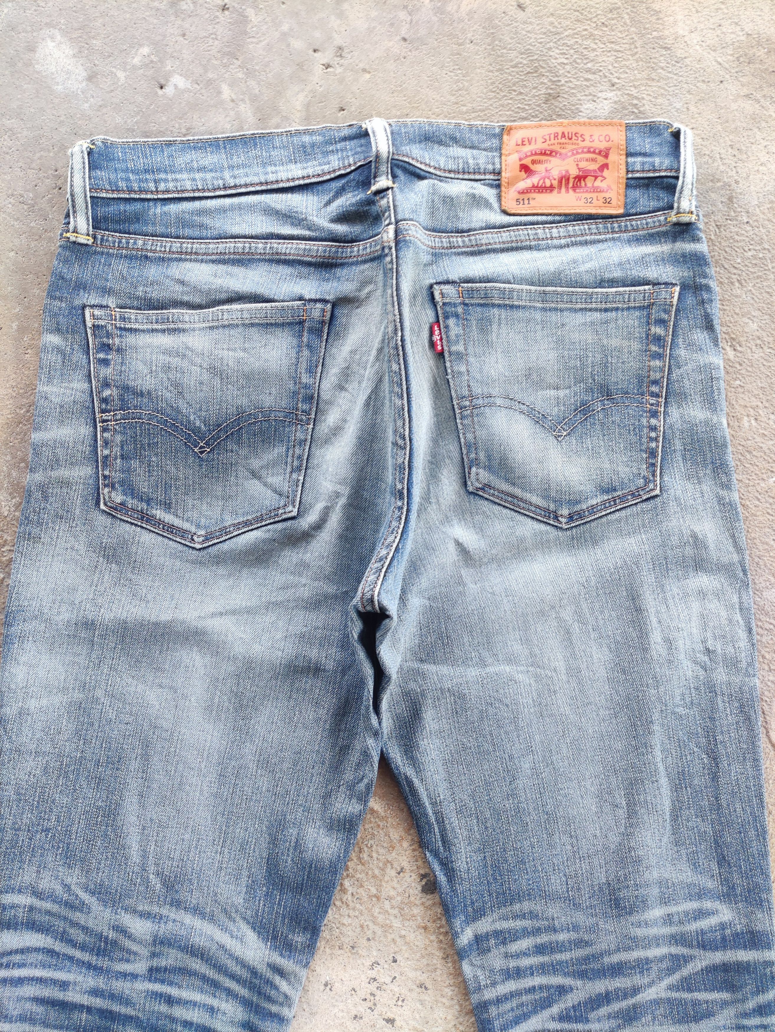 Jean × Levi's Vintage Levi's 511 Distressed Faded Denim Pants Jeans W32 Size US 32 / EU 48 - 9 Thumbnail