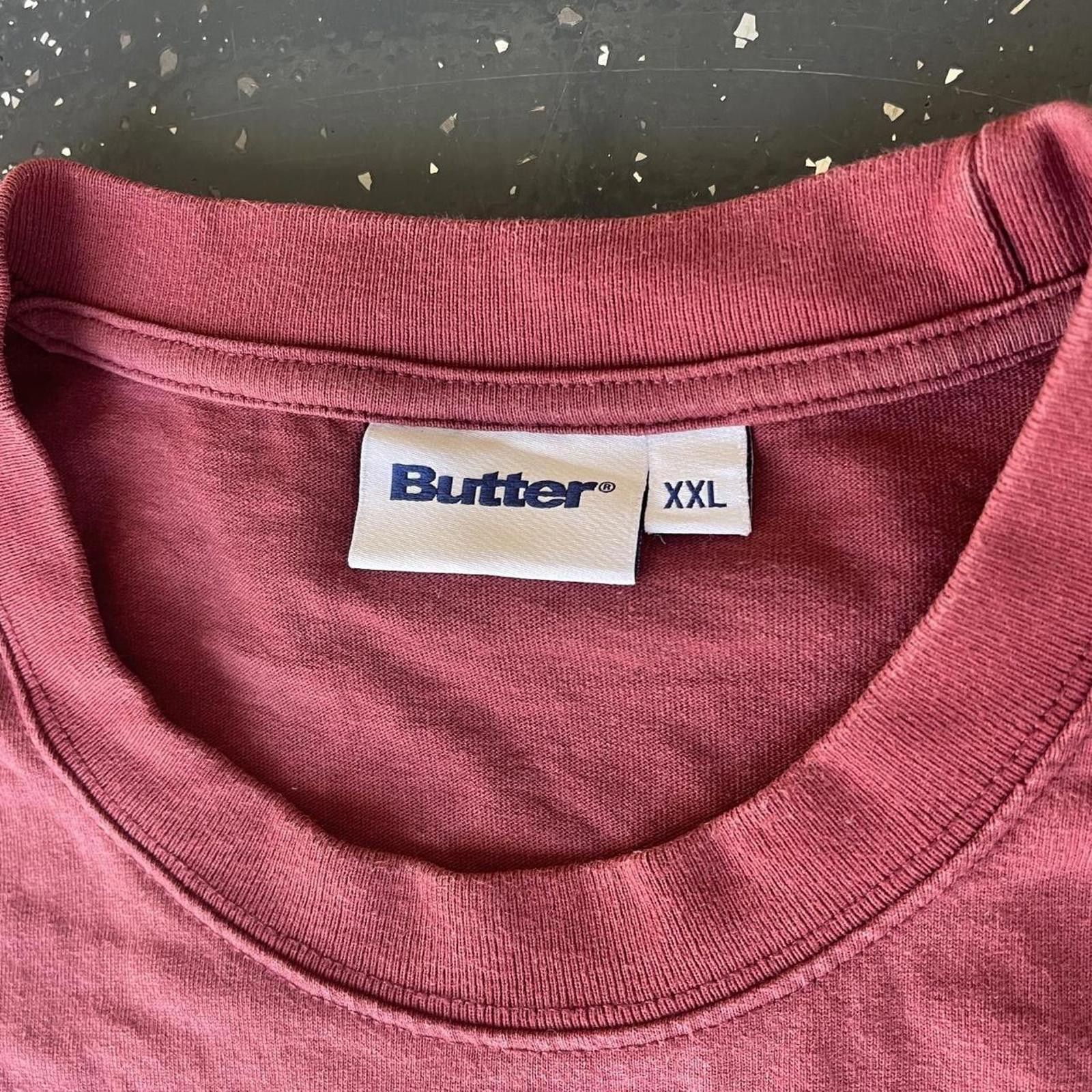 Butter Goods Butter Goods burgundy and yellow tee 👕 Size US XXL / EU 58 / 5 - 4 Thumbnail