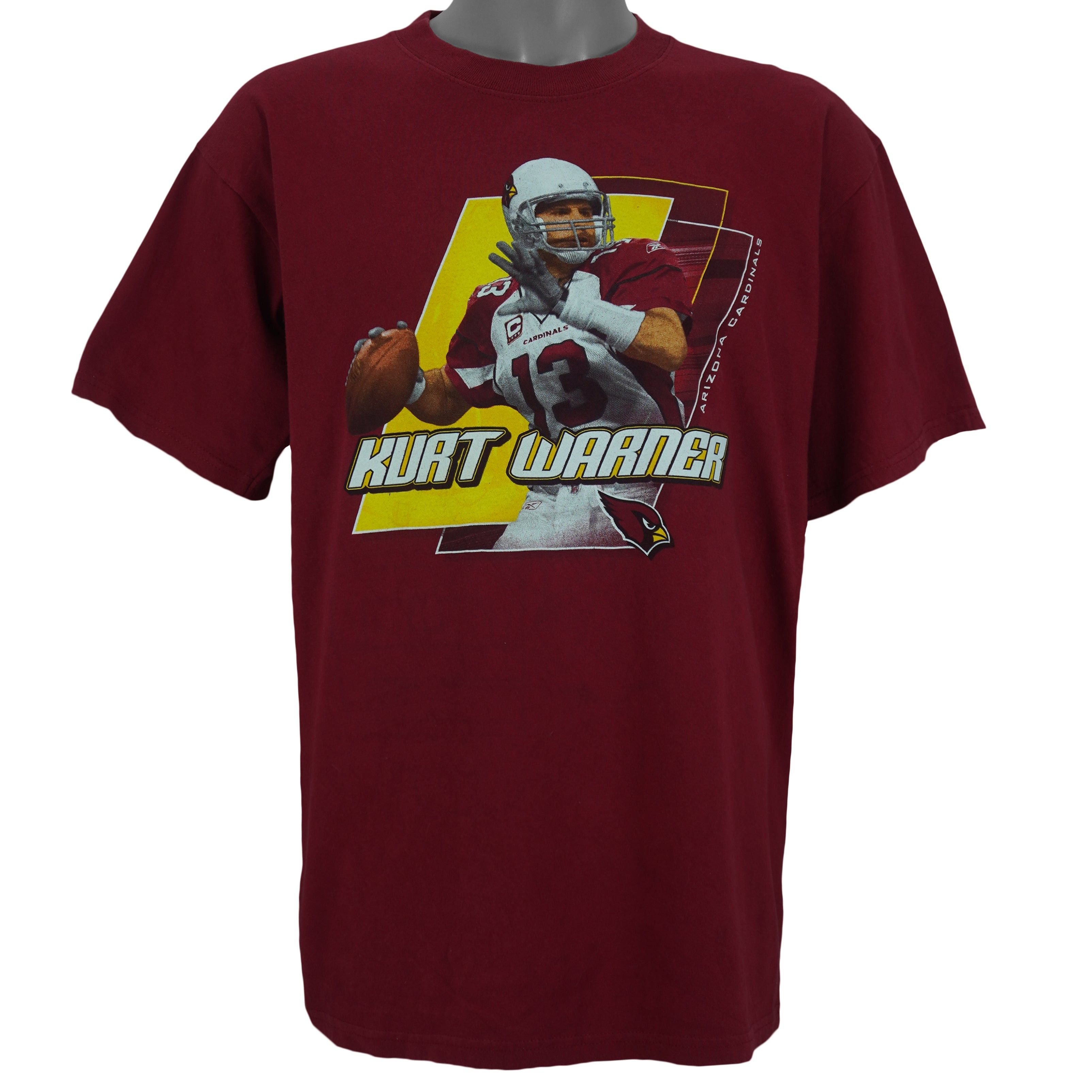 NFL Arizona Cardinals Kurt Warner Player T-Shirt 2000s Size US L / EU 52-54 / 3 - 1 Thumbnail