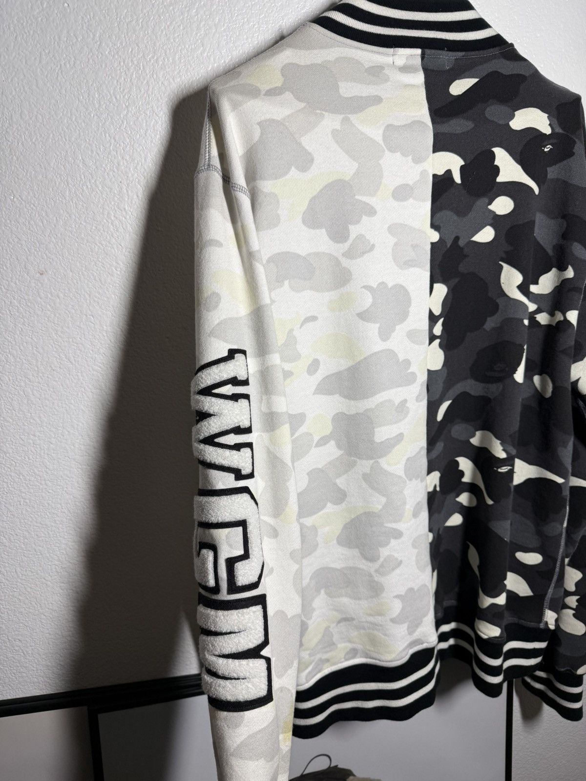 Bape Bape City Camo Shark Sweat Varsity Jacket GLOW IN THE DARK Size US XXL / EU 58 / 5 - 14 Thumbnail