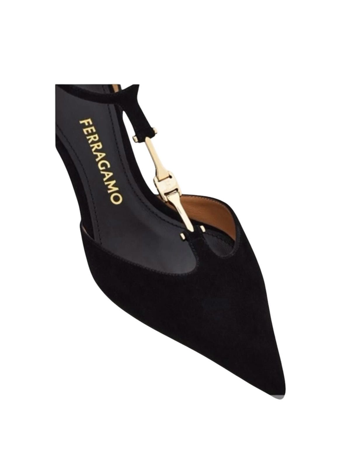 Salvatore Ferragamo Ferragamo F-Buckle T-Strap Pump Size US 7.5 / IT 37.5 - 3 Thumbnail