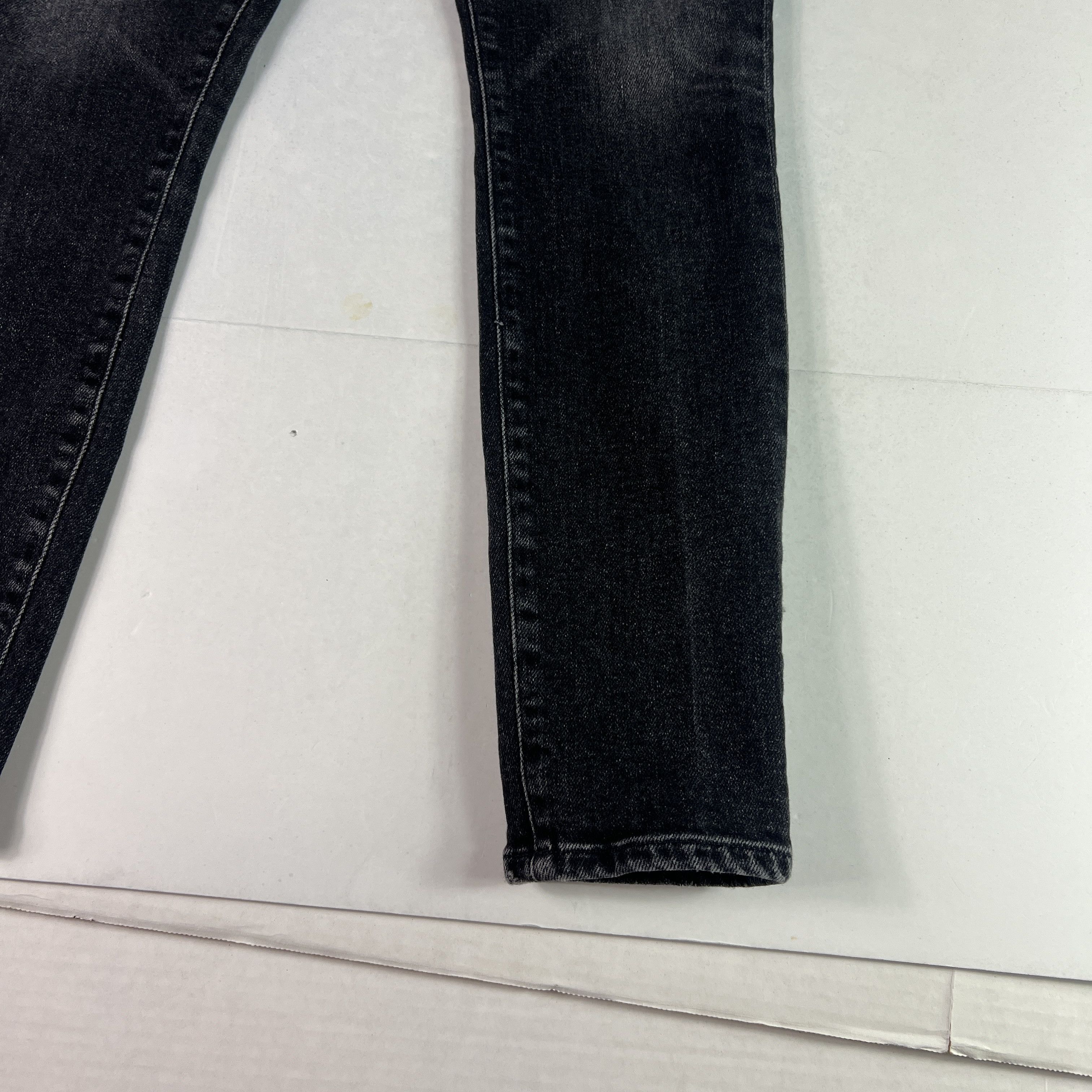 Agolde AGOLDE Jean Pinch Waist High Rise Skinny Black Stretch Denim Size 25" / US 0 / IT 36 - 5 Thumbnail