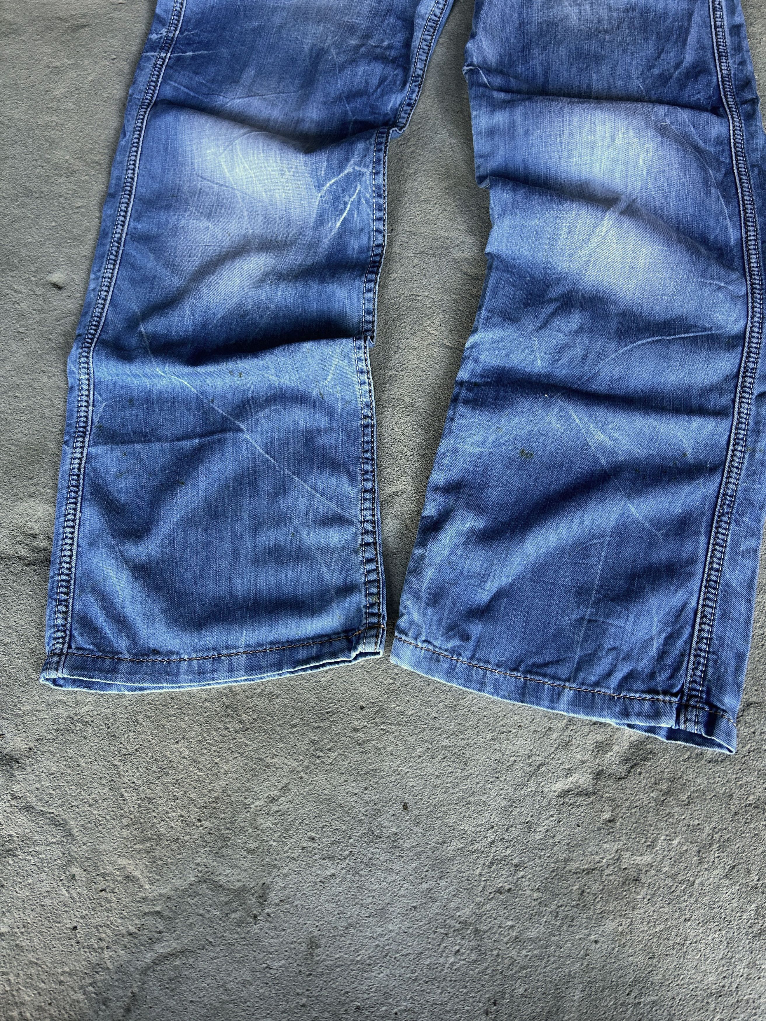 Vintage Vintage Wash Blue Denim Jeans Embroidered Pocket Y2K Style Size US 32 / EU 48 - 9 Thumbnail
