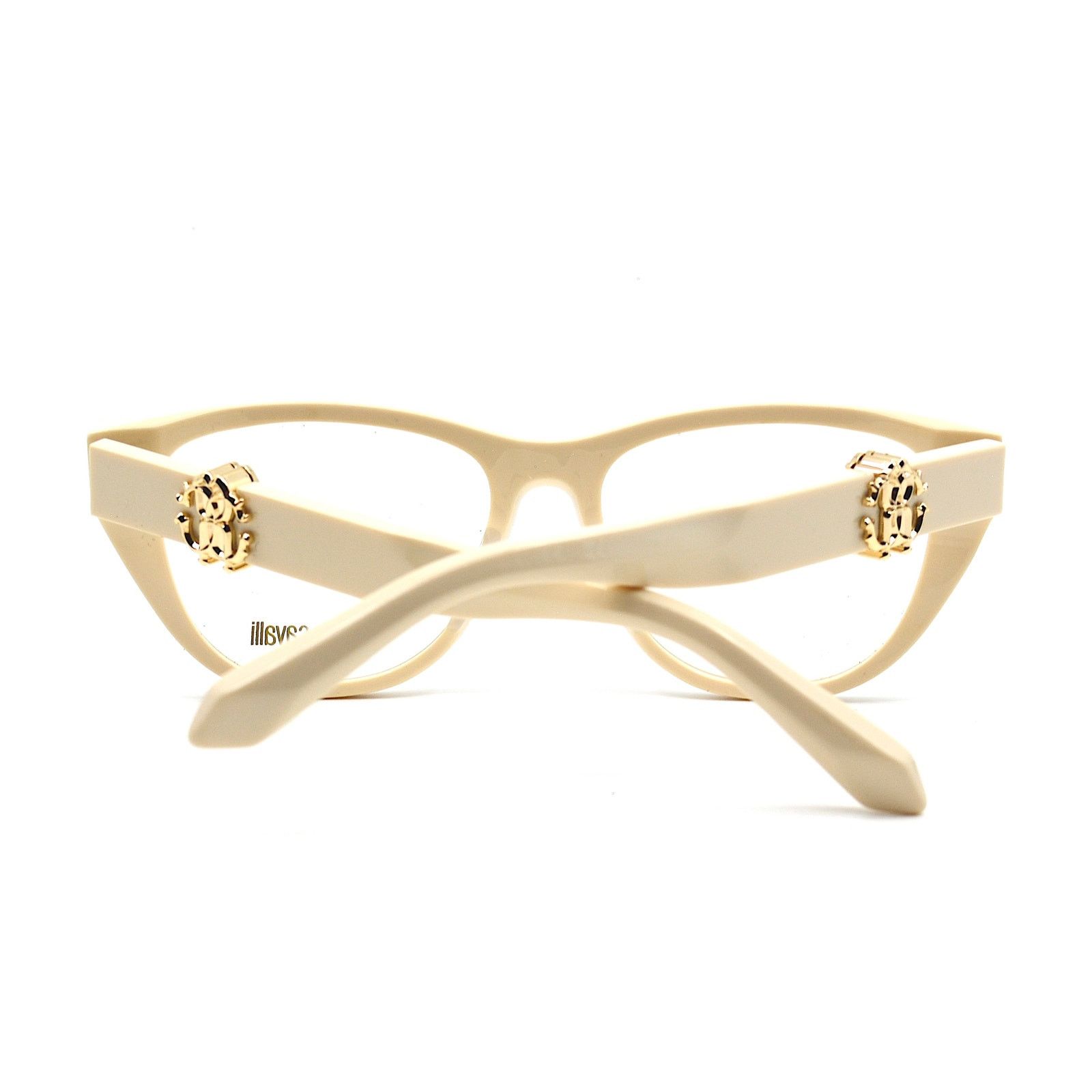 Roberto Cavalli NEW ROBERTO CAVALLI VRC045 09X7 IVORY EYEGLASSES FRAME Size ONE SIZE - 9 Thumbnail
