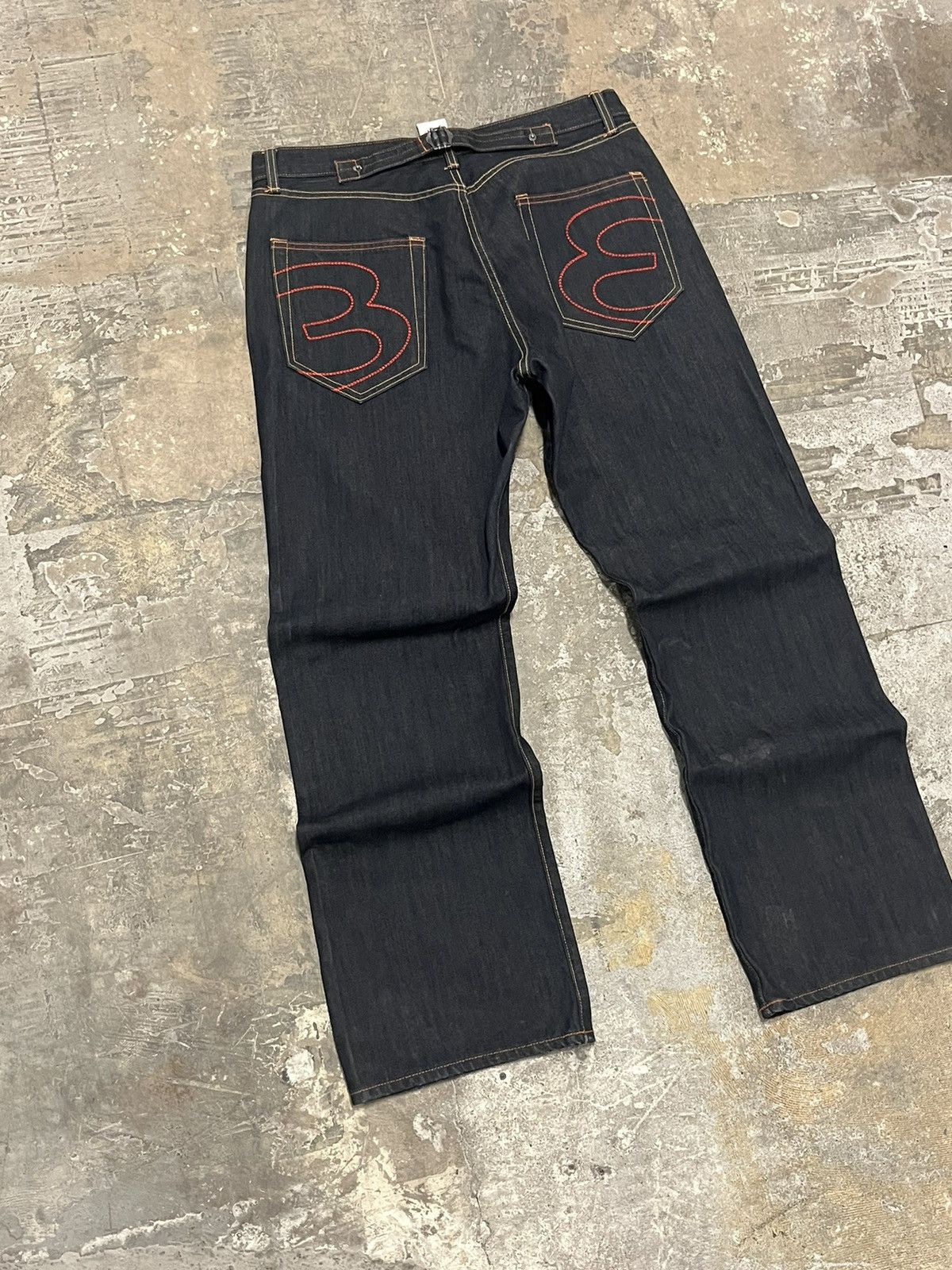 Ed Hardy Crazy rare Ed hardy back embroidered baggy fit pants Size US 36 / EU 52 - 3 Thumbnail