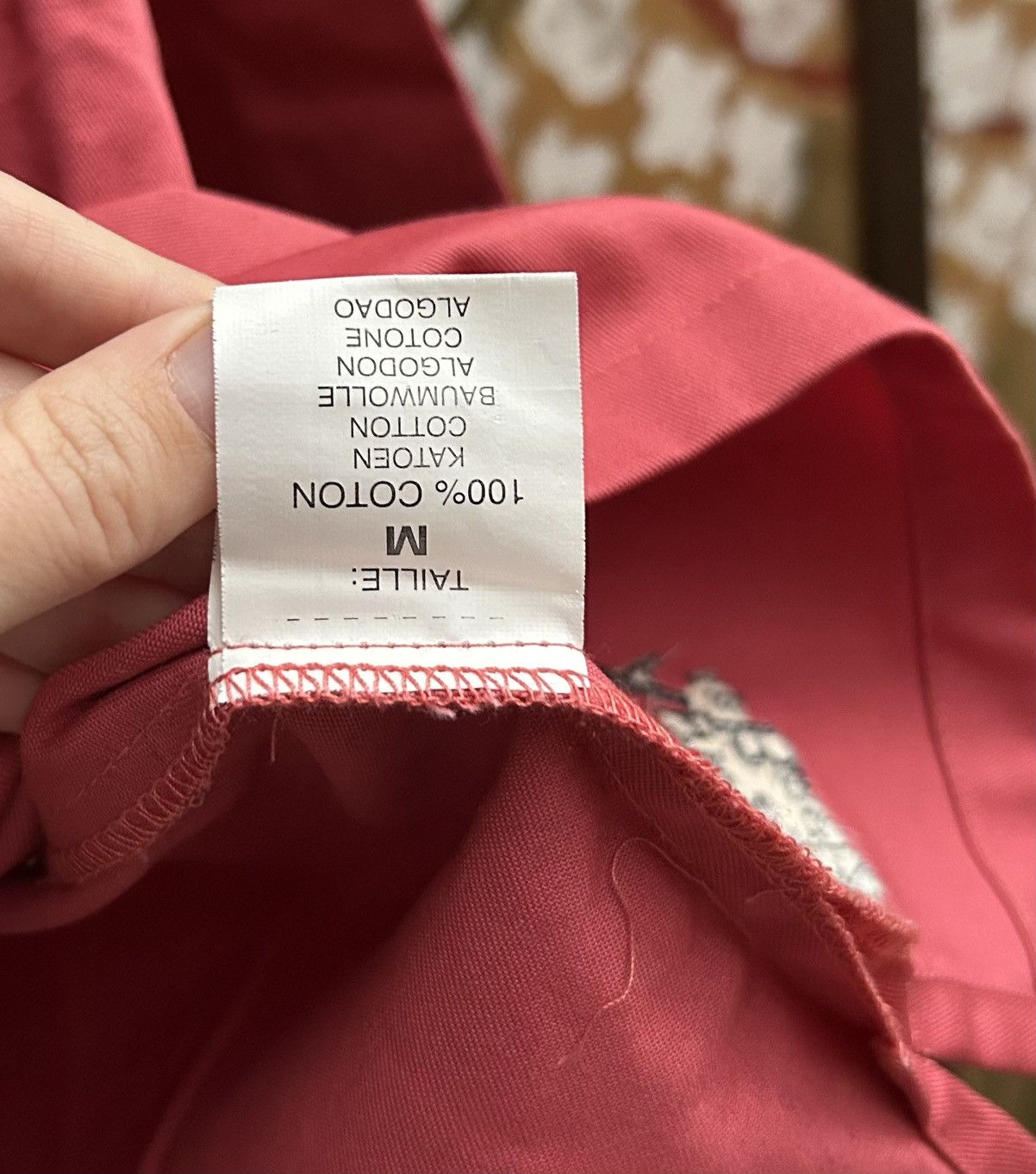 Vintage Anne At Breiz Vareuse Coral Red Drill Fisherman Smock Jacket Size US M / EU 48-50 / 2 - 9 Thumbnail