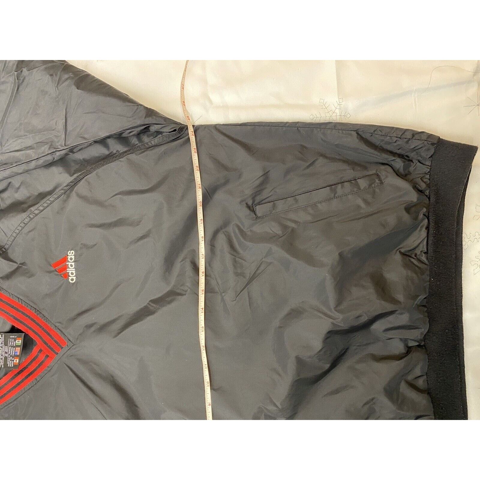 Adidas Vintage 90s Adidas V Neck Nylon Windbreaker Pullover Size L Size US L / EU 52-54 / 3 - 9 Thumbnail