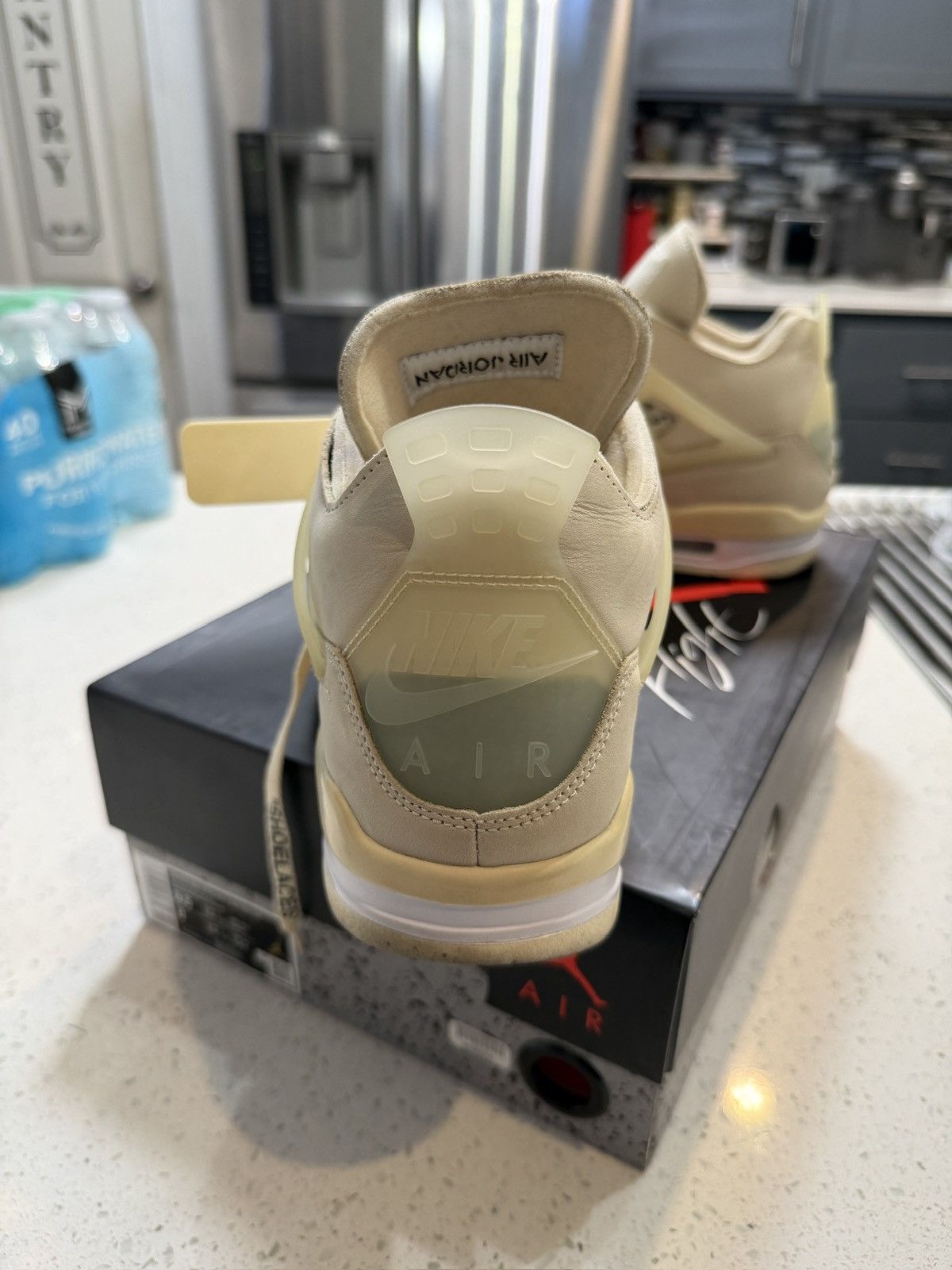 Nike × Off-White NIKE X OFF-WHITE JORDAN 4 “SAIL” Size US 9.5 / IT 39.5 - 5 Thumbnail