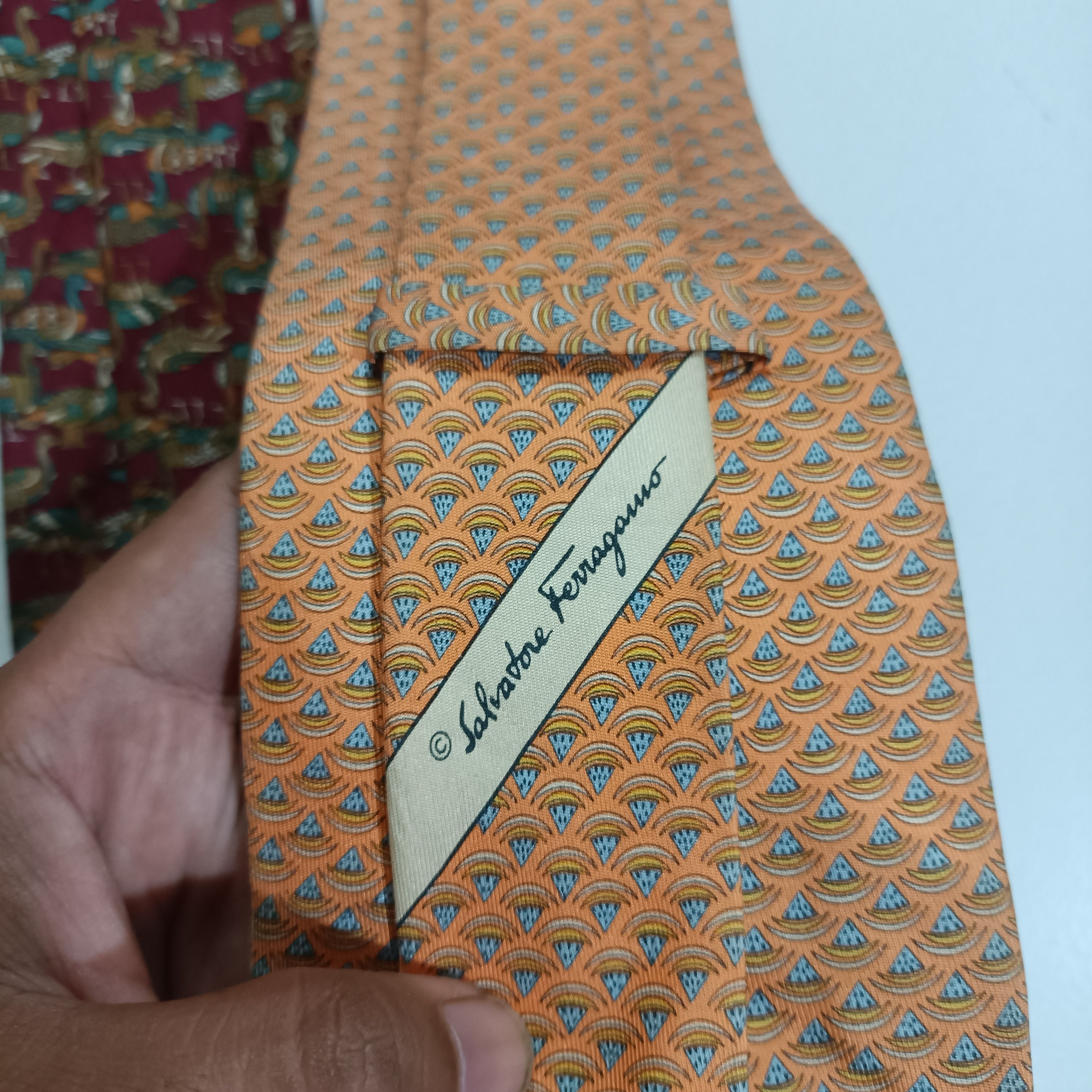 Salvatore Ferragamo Salvatore Ferragamo Tie 100% silk 2 pcs Size ONE SIZE - 10 Thumbnail