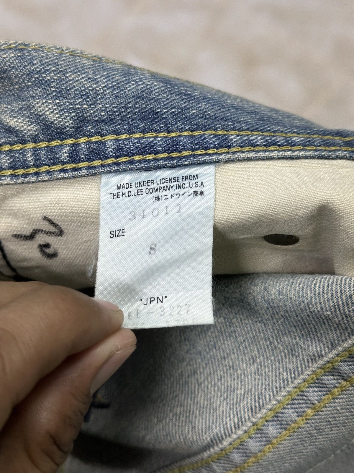 POST ARCHIVE FACTION (PAF) Distress Denim 💥 Vintage Lee Kansas Usa Distress no Washed💥 Size US 30 / EU 46 - 8 Thumbnail