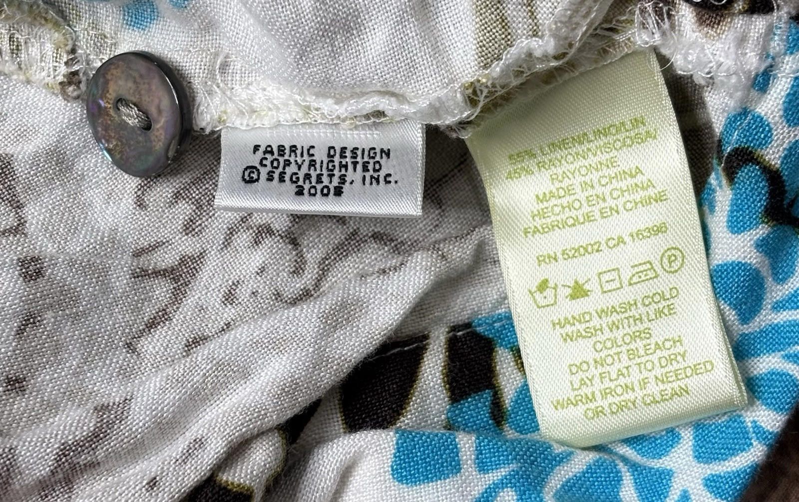 Other Y2K Sigrid Olsen Top Women's Large Linen Blend 2005 Size L / US 10 / IT 46 - 9 Thumbnail