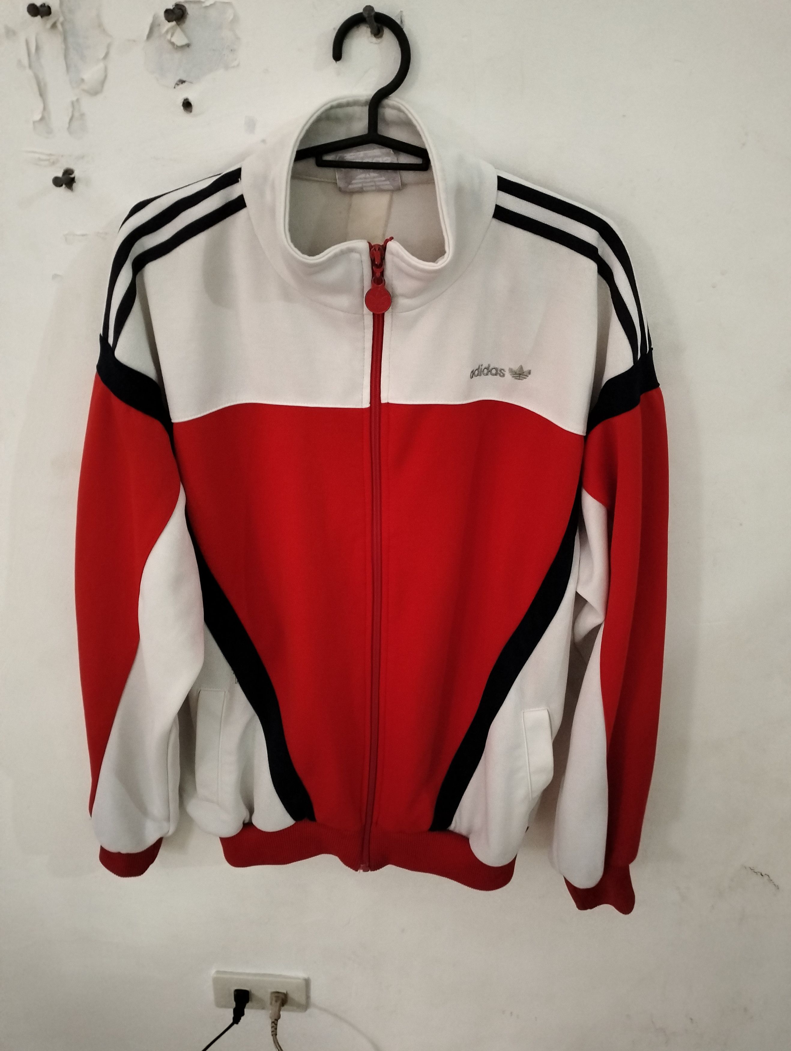 image of Vintage 1960's - 1970's Adidas Silver Tag in White/Red, Men's (Size Large)