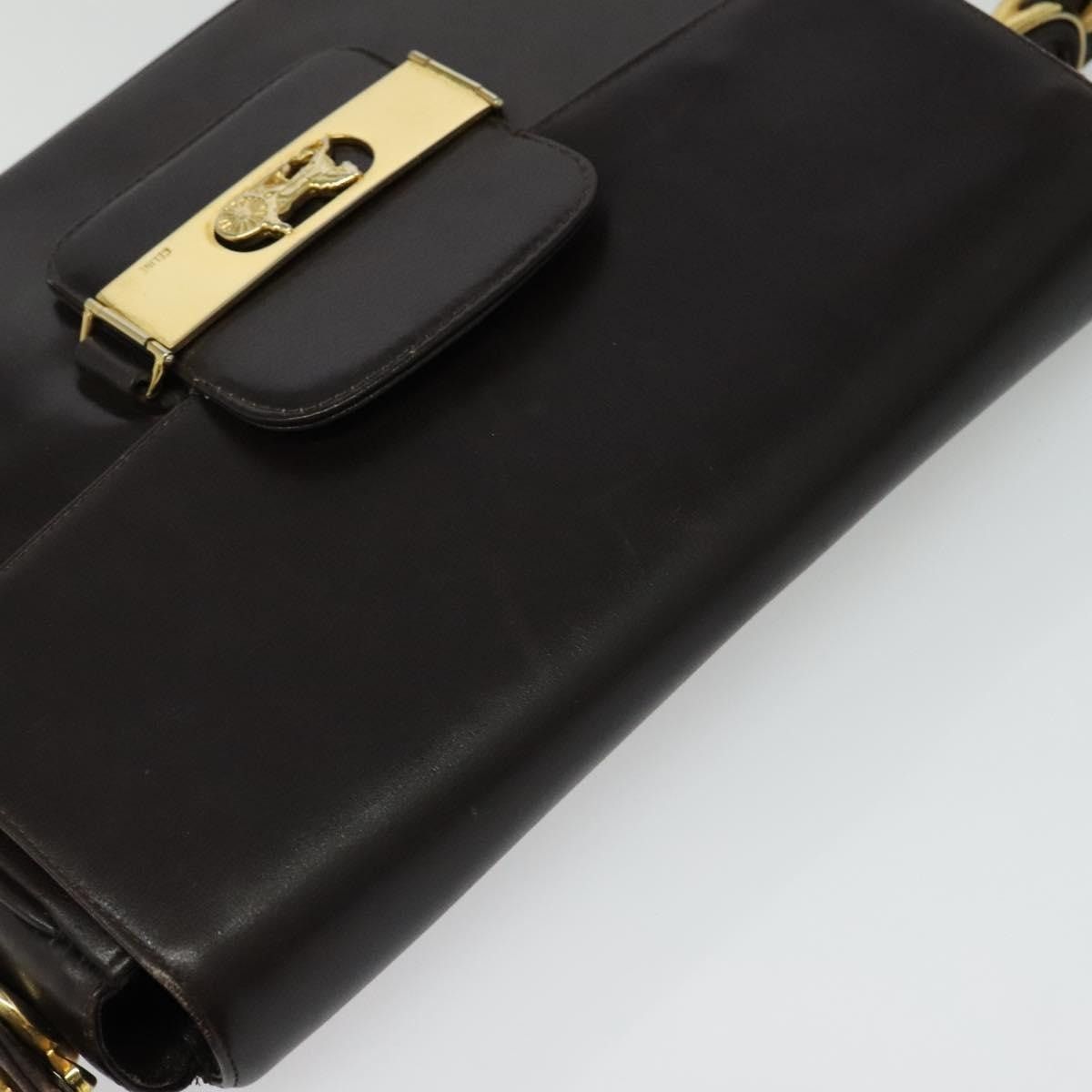 Celine CELINE Horse Carriage Shoulder Bag Leather Brown Gold Size ONE SIZE - 6 Thumbnail
