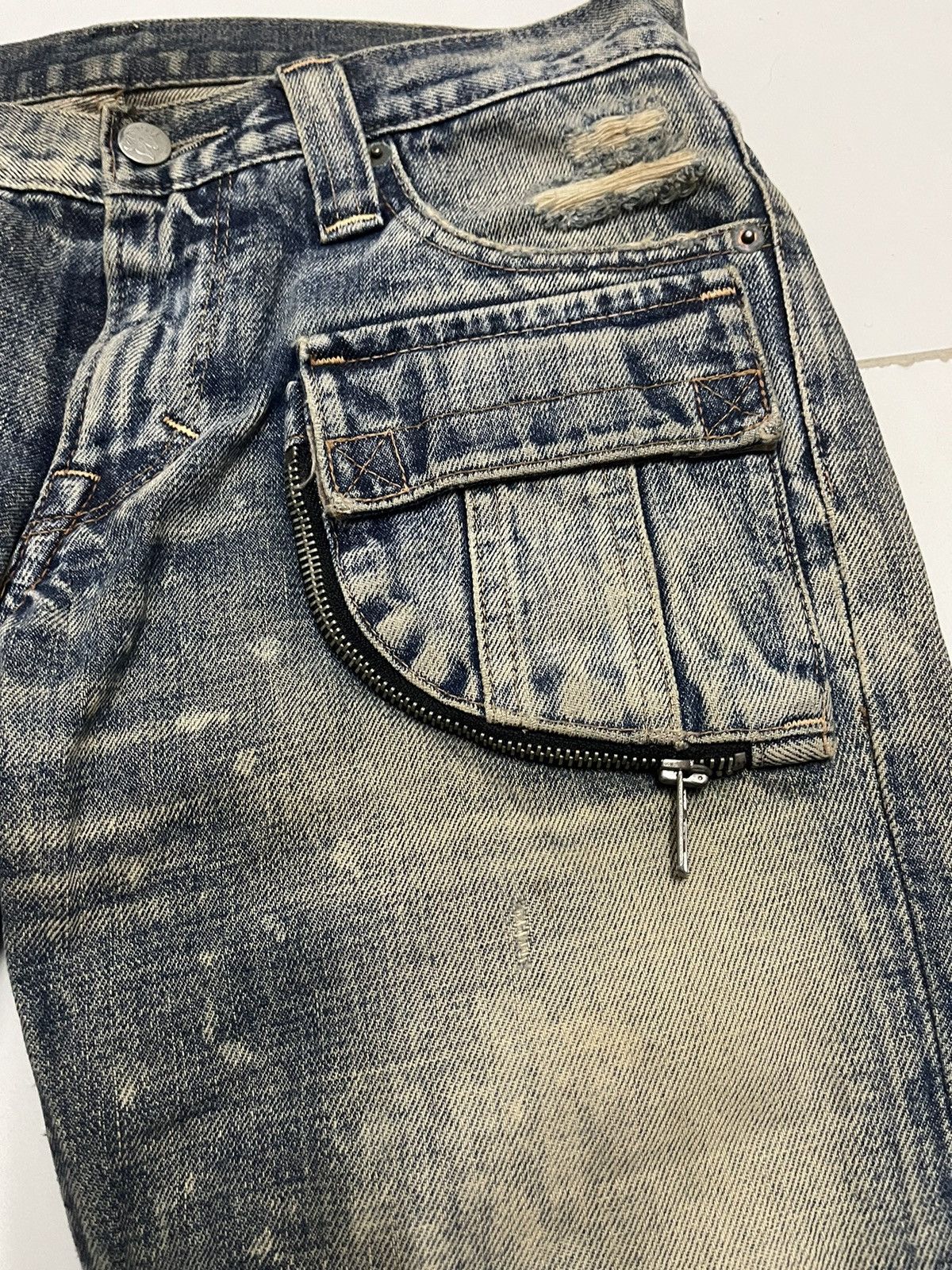 Japanese Brand Vintage Streetwear Tornado Mart Punk Inspired Jeans Size US 29 - 3 Thumbnail