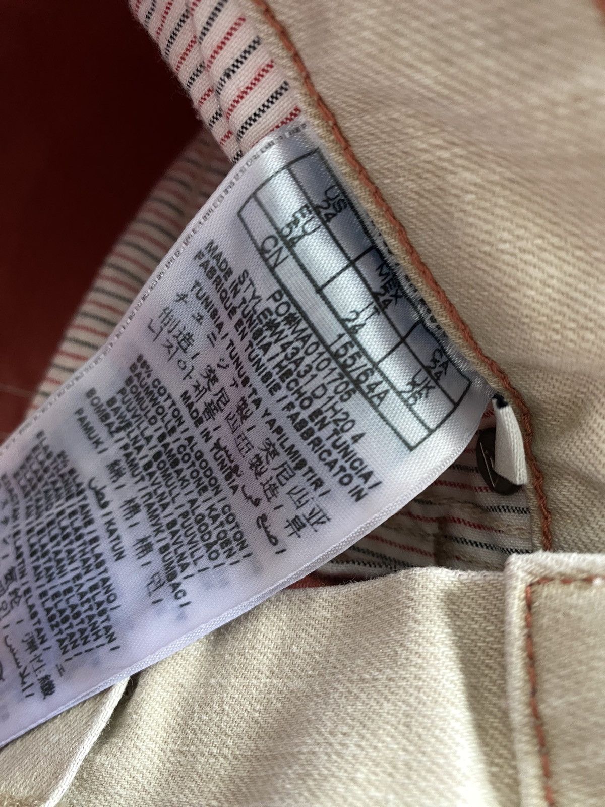 Guess NEW Guess Distressed Beige Jeans Women’s Size 24 Size 24" / US 00 / IT 34 - 11 Thumbnail