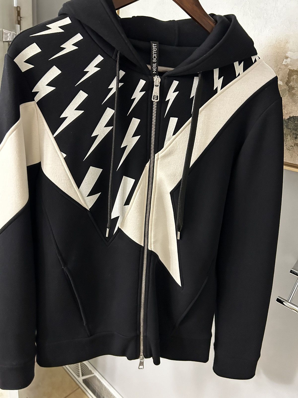 Neil barrett zip hoodie sale