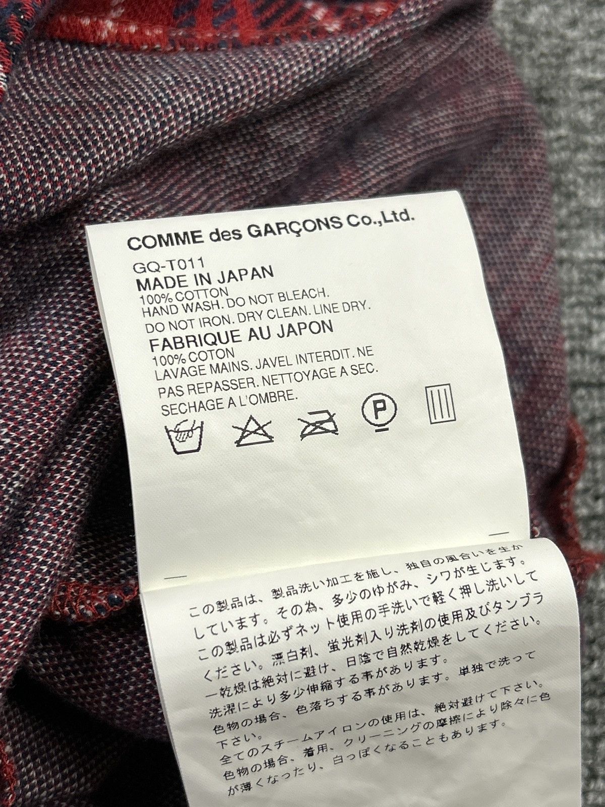 Comme des Garcons CDG – Deformed Knit Asymmetric Red Tartan Long Sleeve Top Size M / US 6-8 / IT 42-44 - 11 Thumbnail