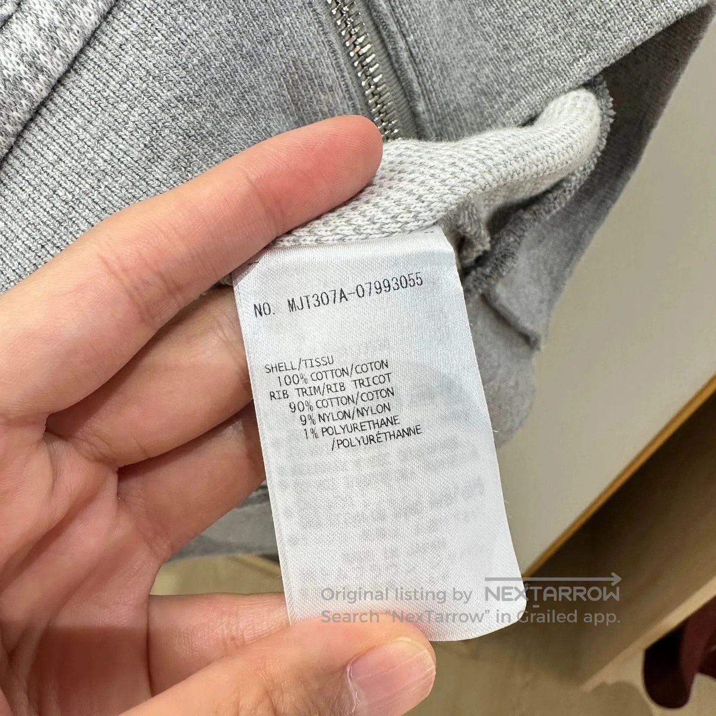 Thom Browne Gray Check Zip-Up Hoodie. Size US XS / EU 42 / 0 - 5 Thumbnail