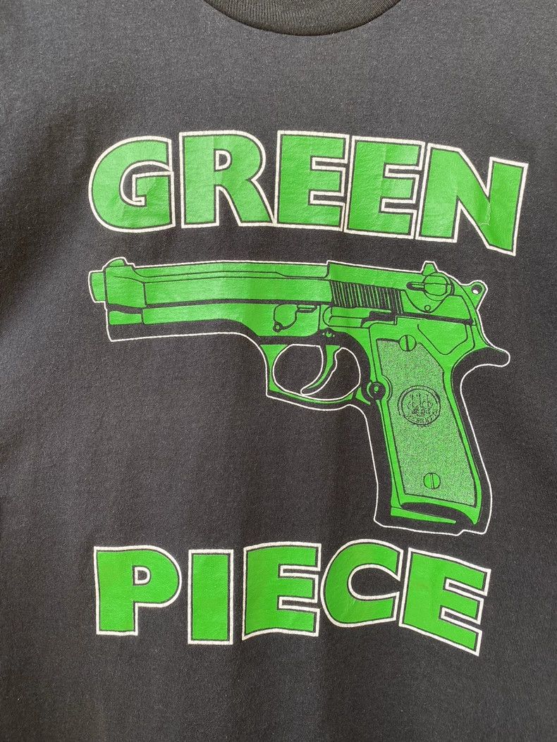 Vintage VintageTee 90s Green Piece 2505-Nextarrow Size US L / EU 52-54 / 3 - 3 Thumbnail