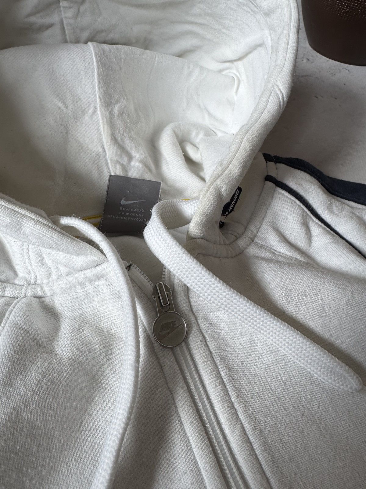 Nike × Vintage NIKE VINTAGE 00s y2k OVERSIZE BAGGY ZIP HOODIE CENTER LOGO Size US L / EU 52-54 / 3 - 6 Thumbnail