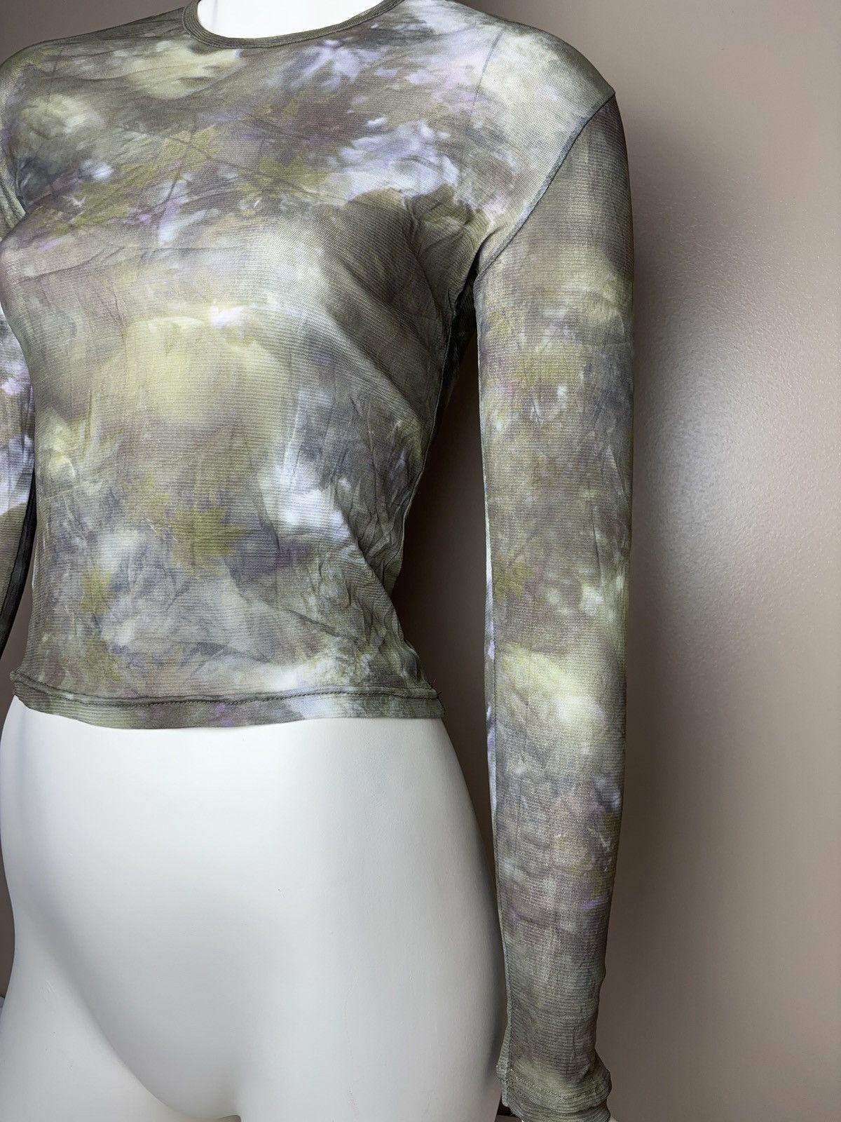 Vintage French vintage mesh printed long sleeve top jpg style Size S / US 4 / IT 40 - 7 Thumbnail