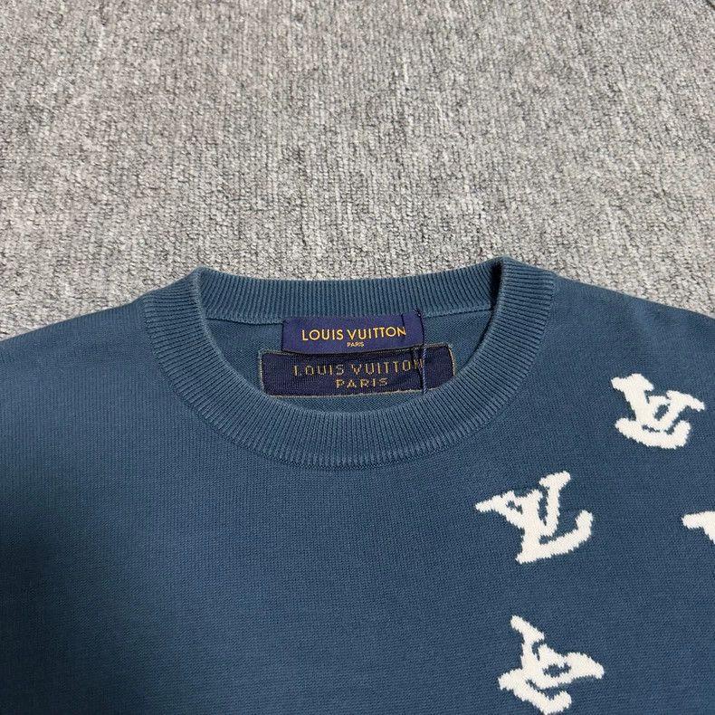 Louis Vuitton LOUIS VUITTON Pied Piper Blue Short Sleeve 2501-Nextarrow Size US S / EU 44-46 / 1 - 3 Thumbnail