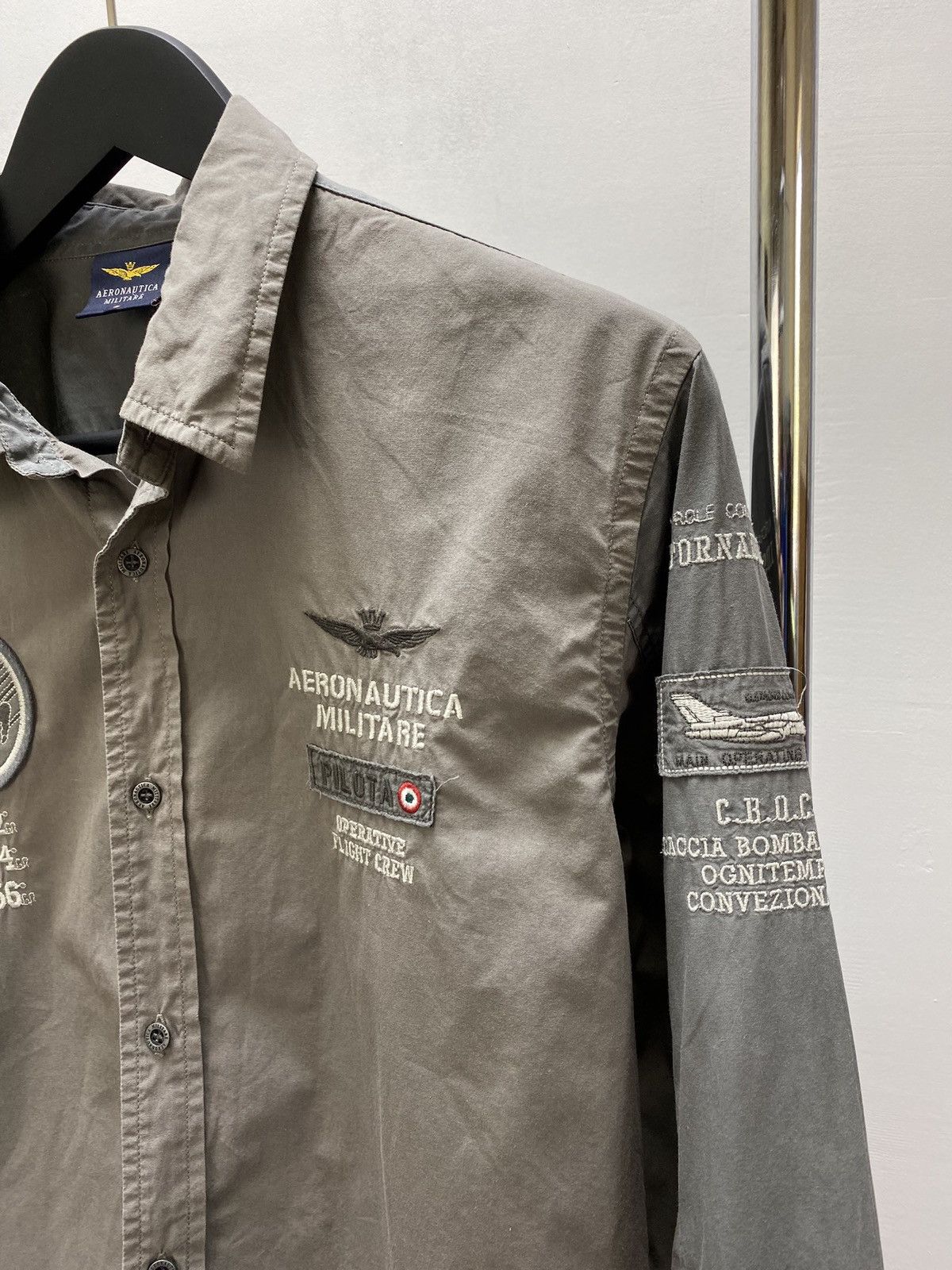 Other Aeronautica Militare Military Shirt Flight Pilot Italy Size US L / EU 52-54 / 3 - 6 Thumbnail