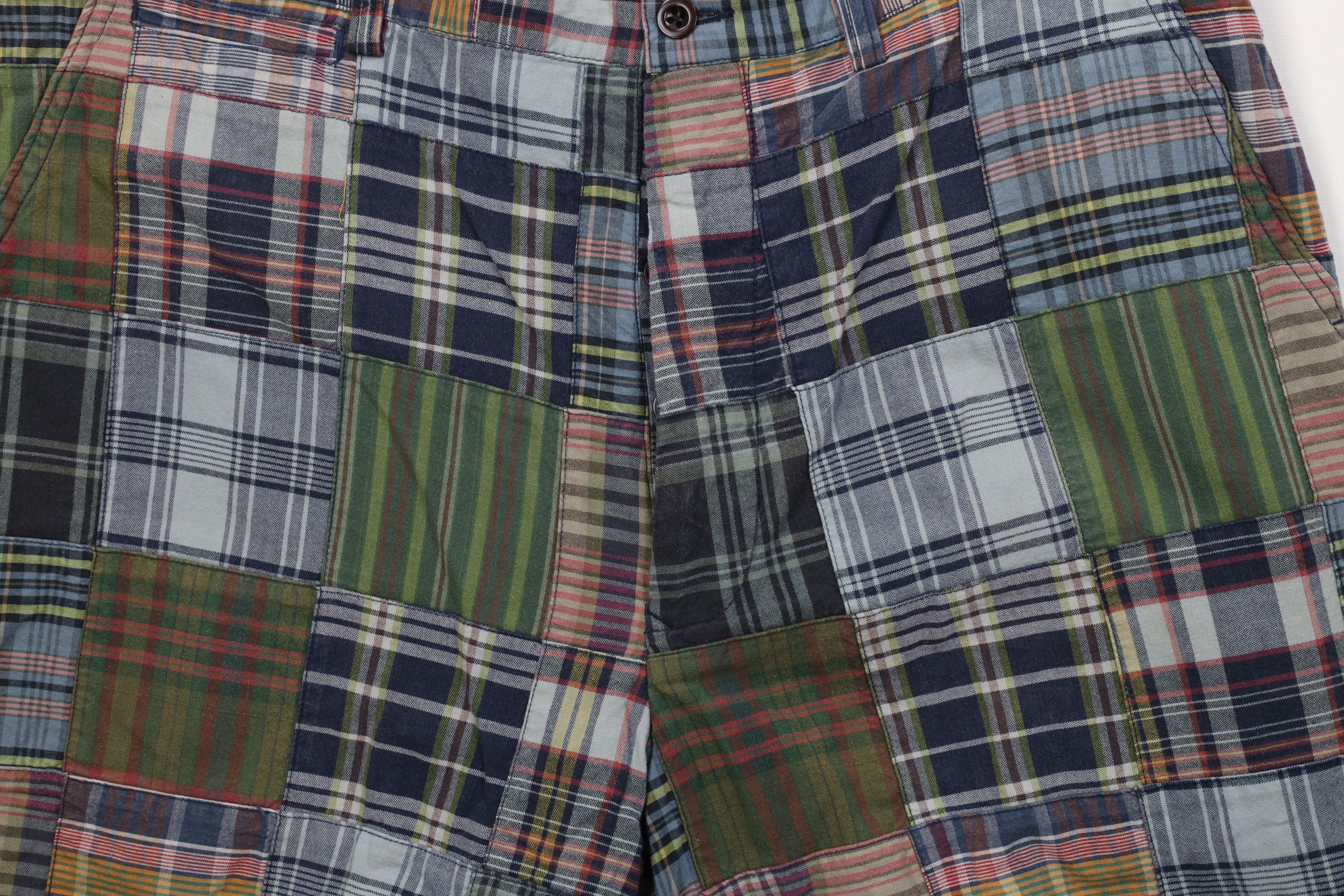 Ralph Lauren Vintage 90s Ralph Lauren Plaid Patchwork Button Fly Shorts Size US 36 / EU 52 - 3 Thumbnail