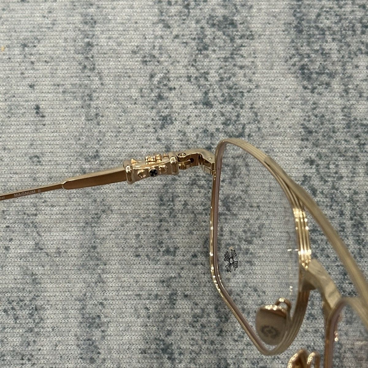 Chrome Hearts CHROME HEARTS MAGNUM II BORDELLO GOLD PLATED EYEGLASSES Size ONE SIZE - 5 Thumbnail