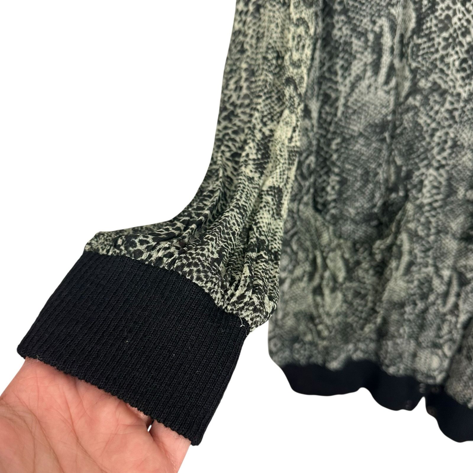 Free People Free People Lori Bomber Jacket Oversized Sz M Black Sheer Size M / US 6-8 / IT 42-44 - 6 Thumbnail