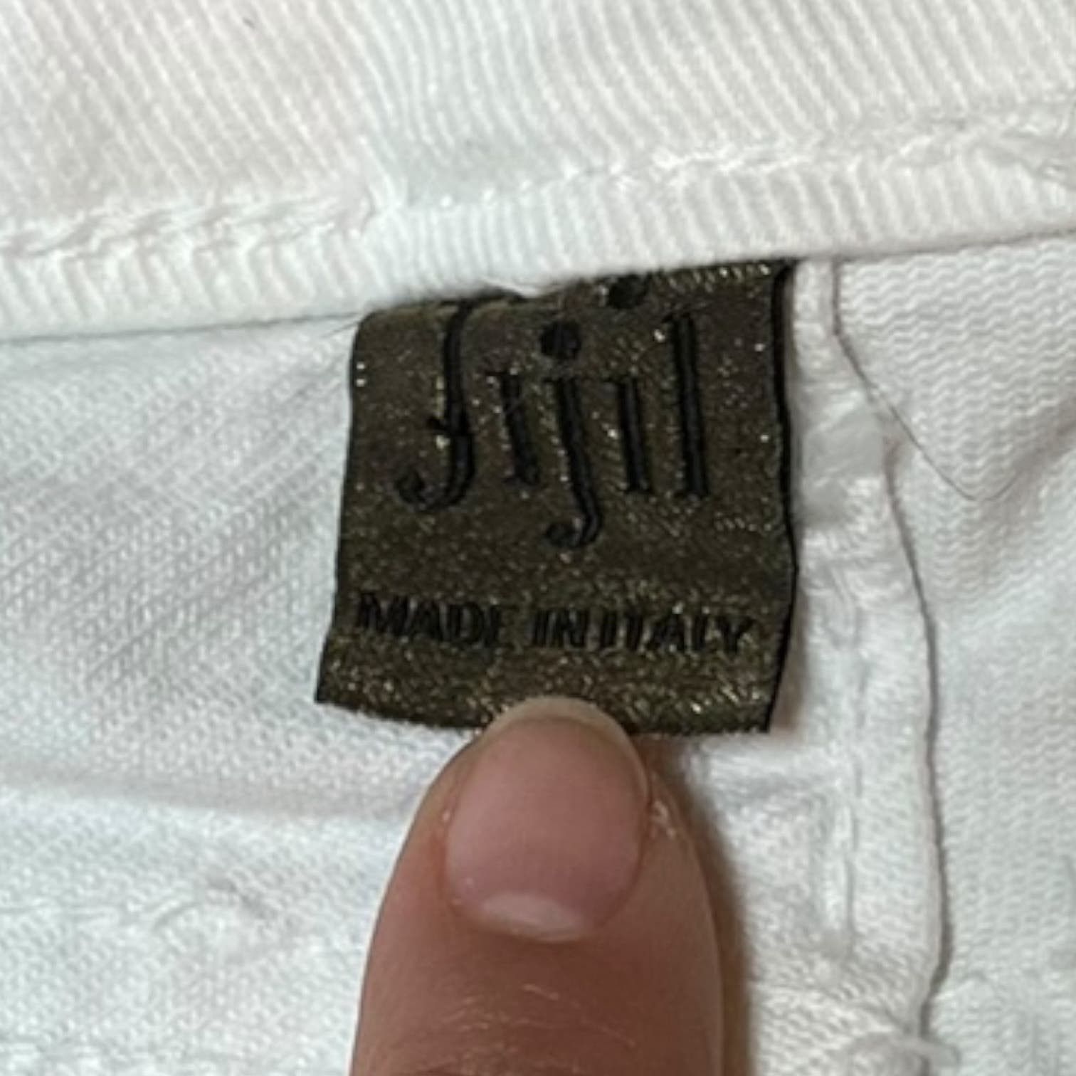 Other Jijil Made in Italy White Denim Women's 32/46 Low Rise Size 32" / US 10 / IT 46 - 5 Thumbnail