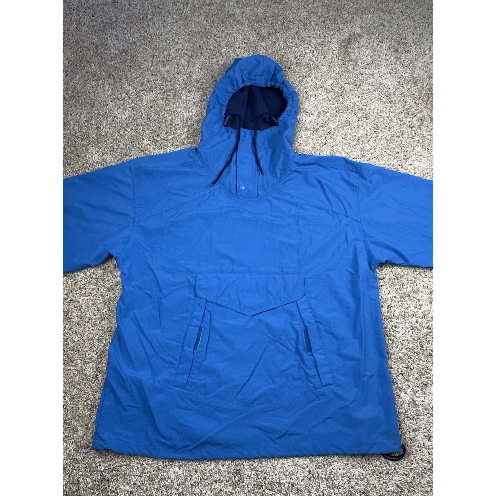 Gap VINTAGE Gap Windbreaker Jacket Mens Blue Hooded Pockets Y2K Large L Nylon Jacket Winter Outdoor Retro 90s Mens Size US L / EU 52-54 / 3 - 3 Thumbnail