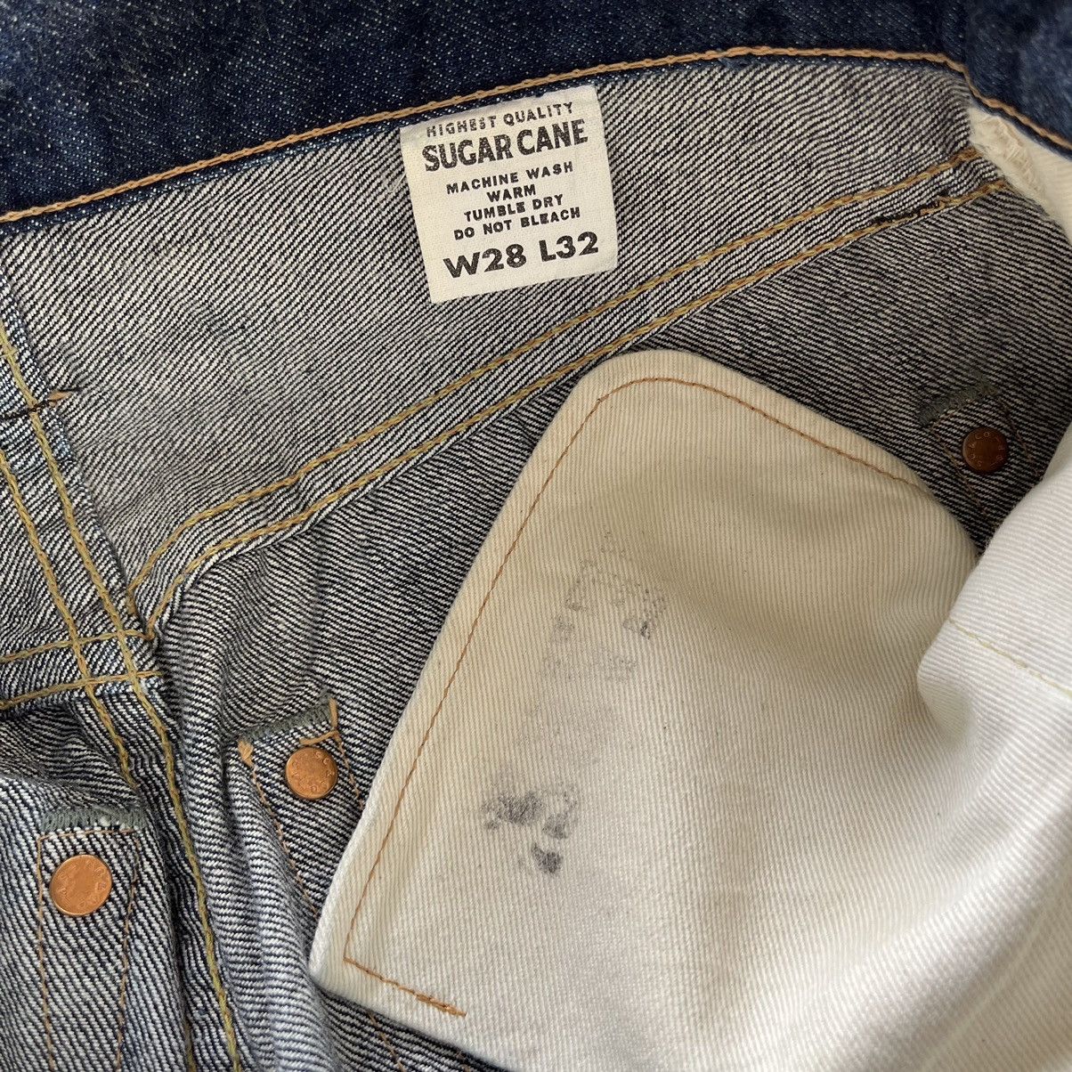 Japanese Brand × The Real McCoy's Vintage Sugar Cane 1947 Selvedge Denim Pants Size US 26 / EU 42 - 8 Thumbnail