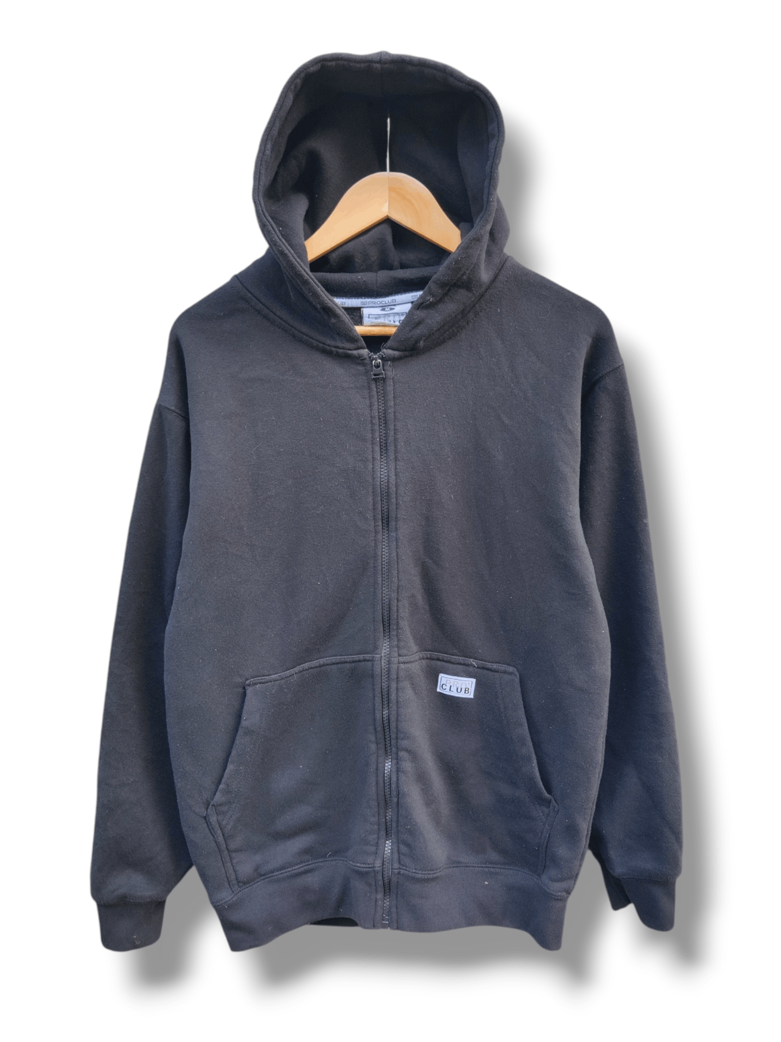 Japanese Brand Vintage Pro Club Black Basic Hoodie Size M Size US M / EU 48-50 / 2 - 1 Thumbnail
