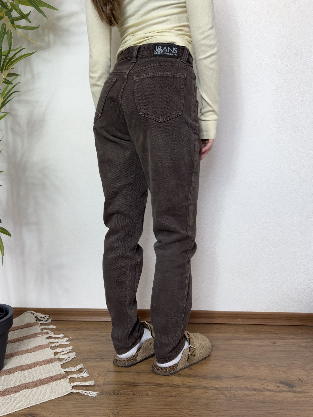 Dolce & Gabbana VINTAGE DOLCE&GABBANA BROWN DENIM PANTS JEANS Size 30" / US 8 / IT 44 - 9 Thumbnail