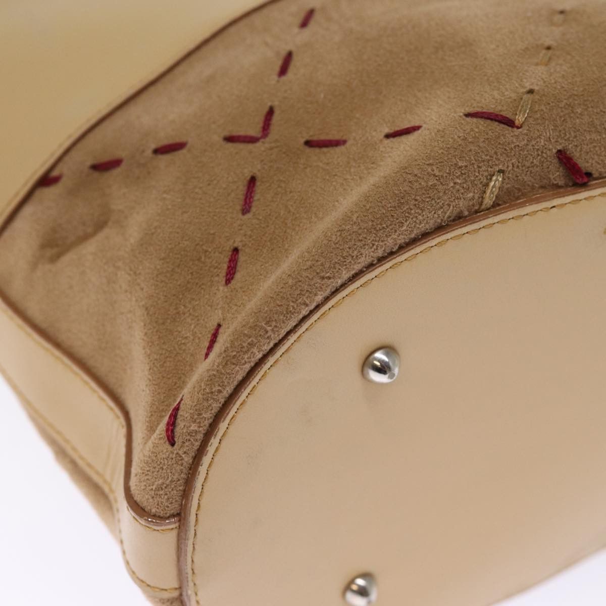 Burberry Burberry Shoulder Bag Suede Leather Beige Size ONE SIZE - 15 Thumbnail